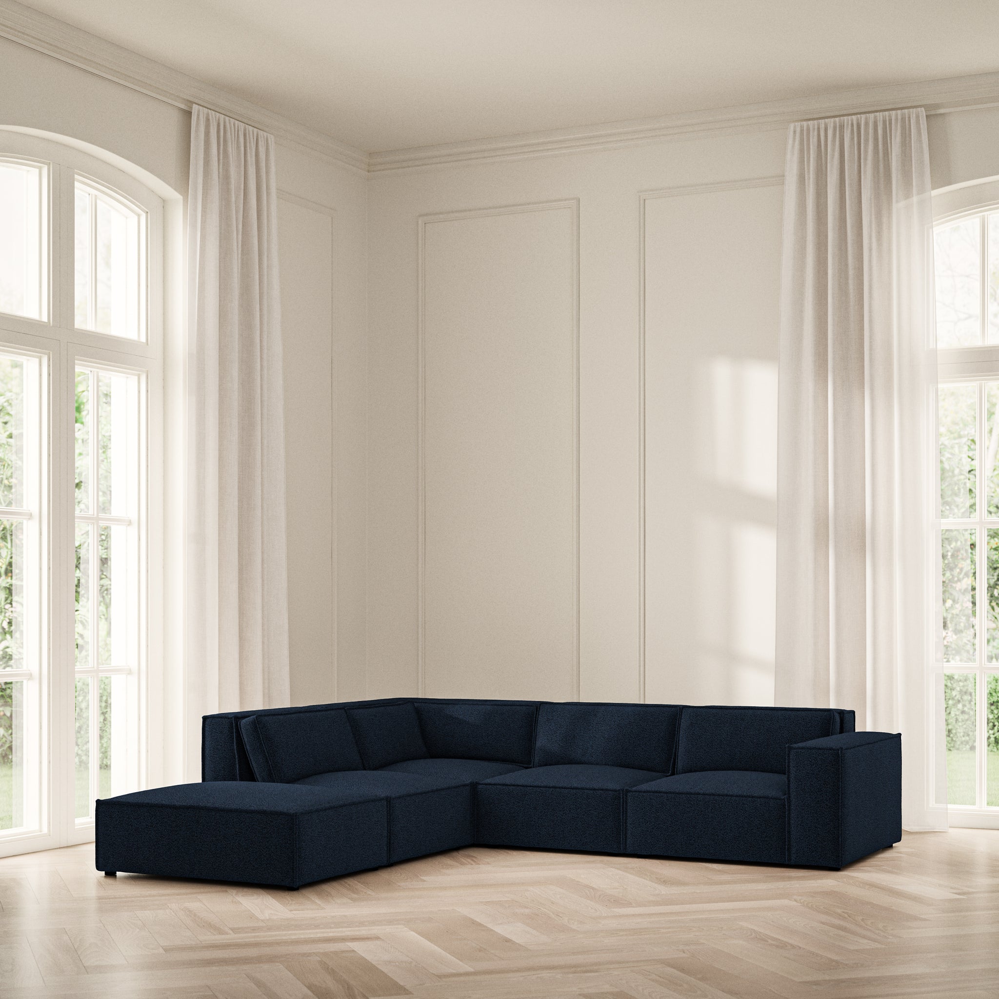 Vella Corner Chaise LHF - Bouclé