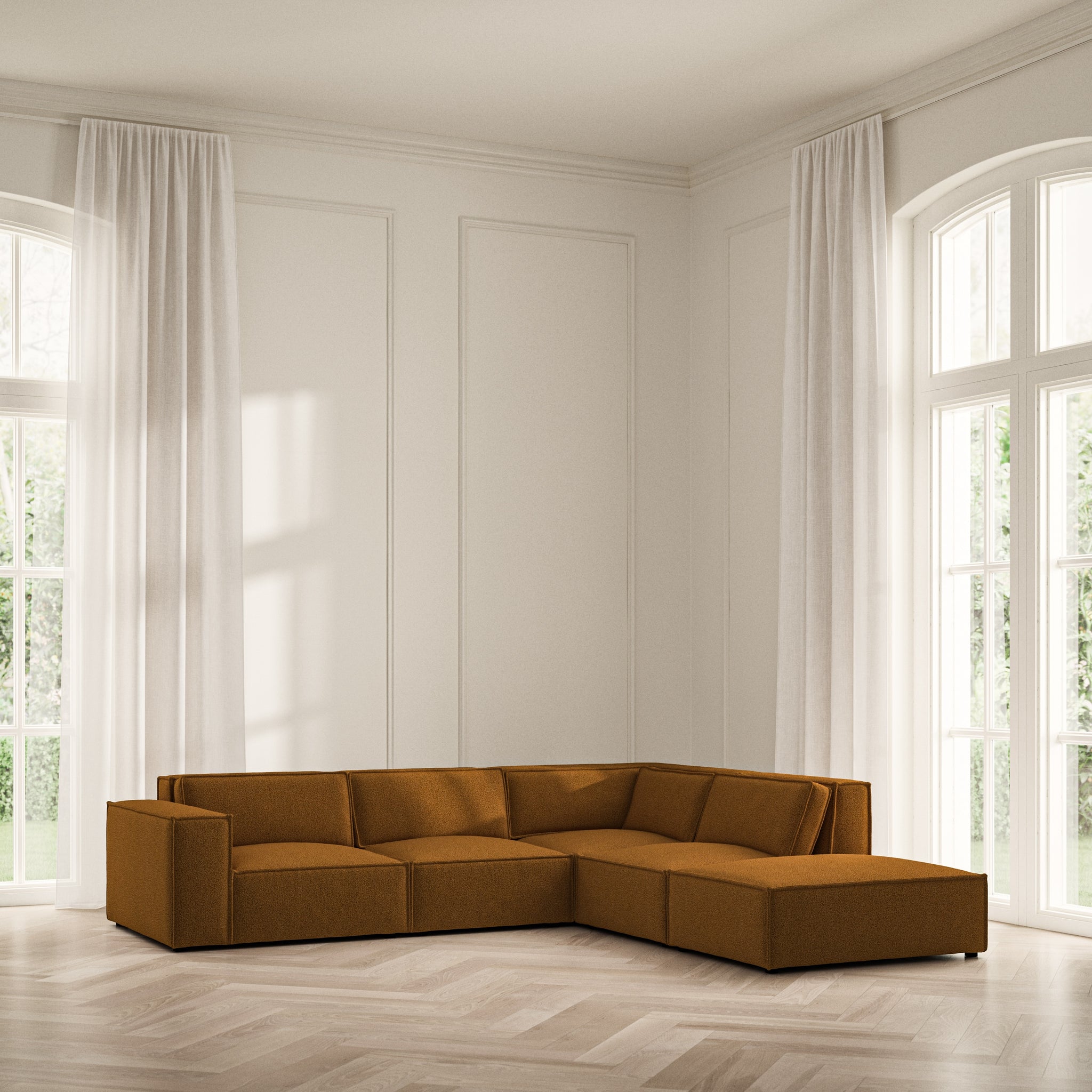 Vella Corner Chaise RHF - Bouclé