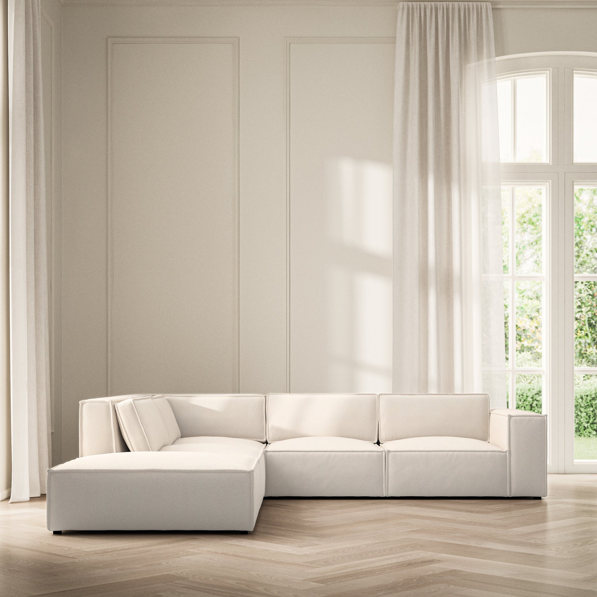 Vella Corner Chaise LHF - Bouclé
