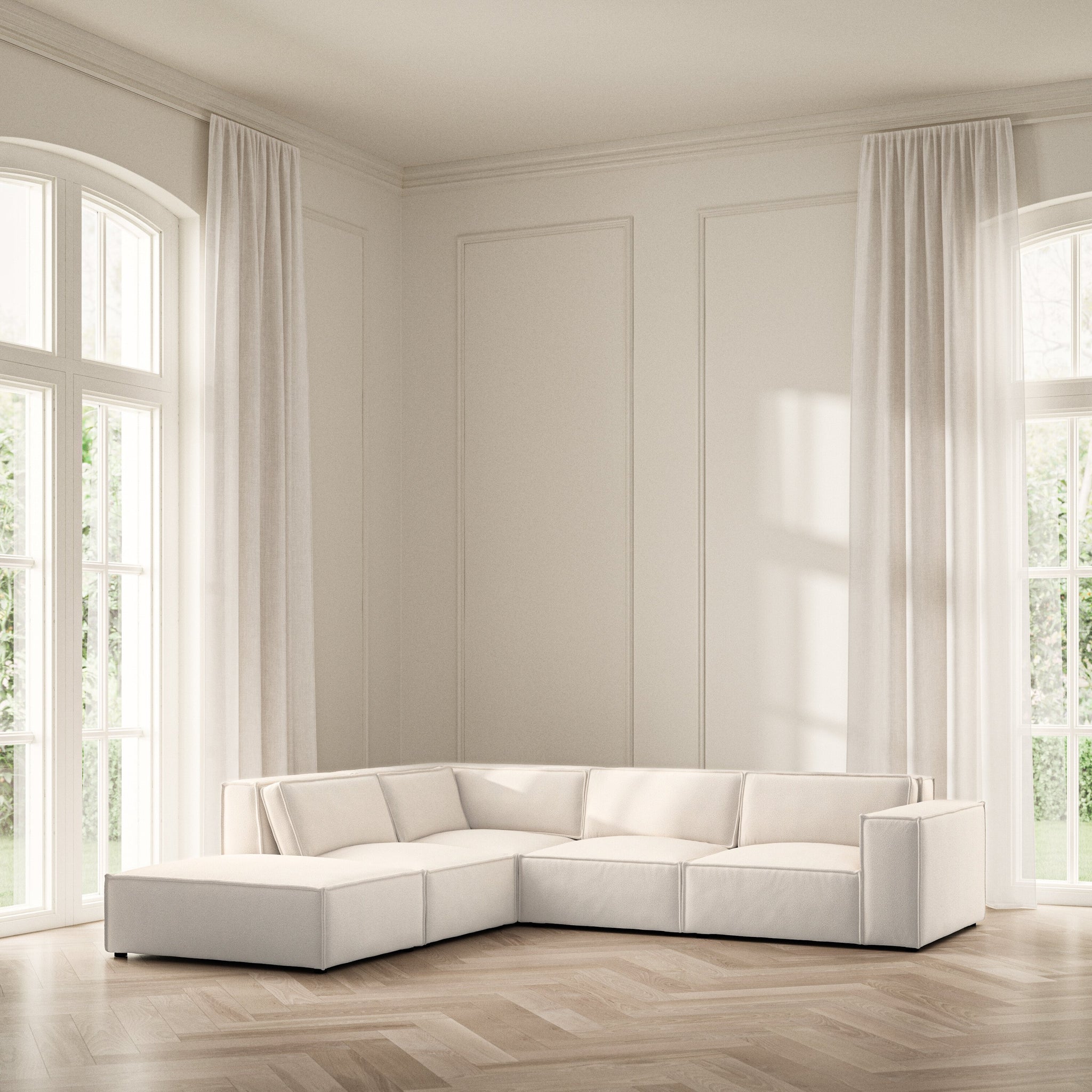 Vella Corner Chaise LHF - Bouclé