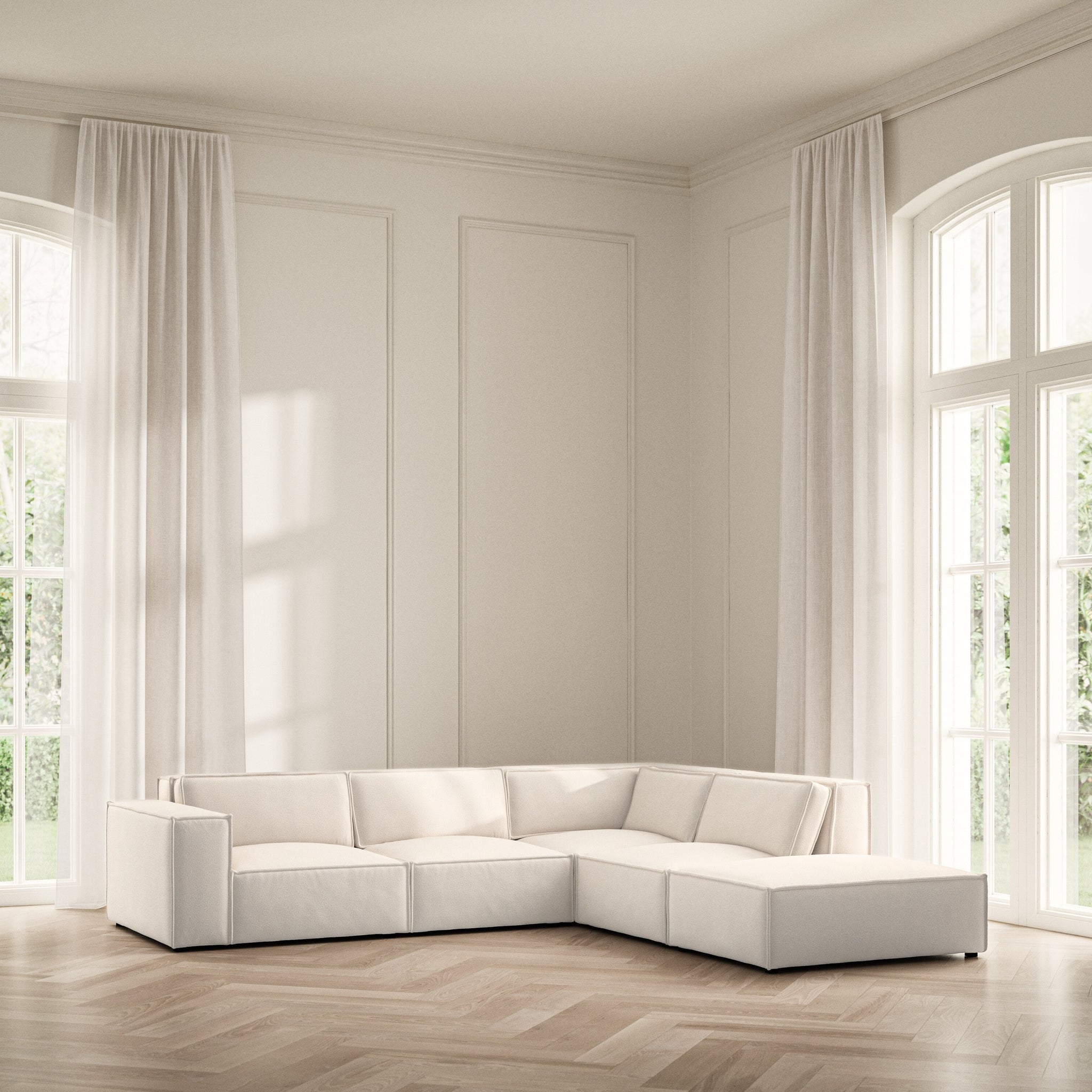 Vella Corner Chaise RHF - Bouclé