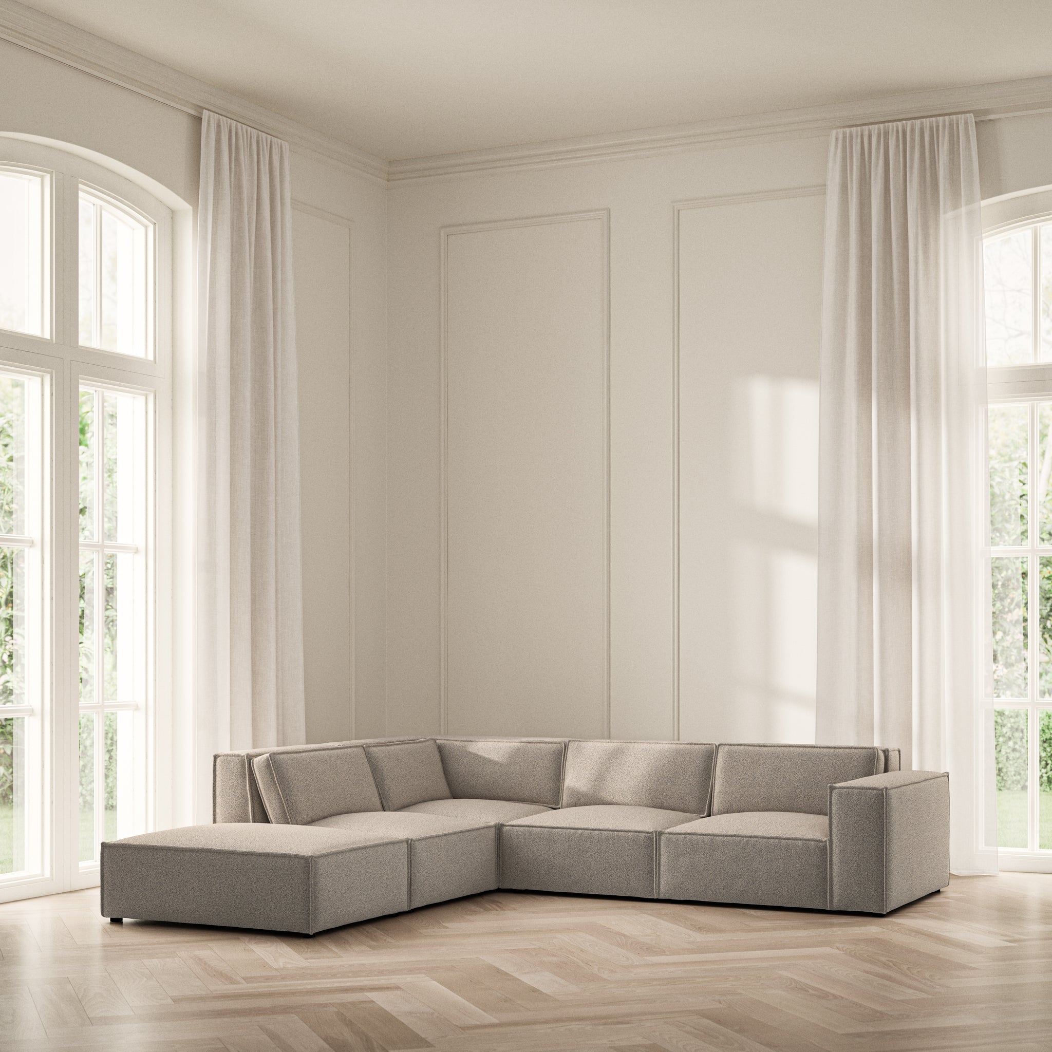 Vella Corner Chaise LHF - Bouclé
