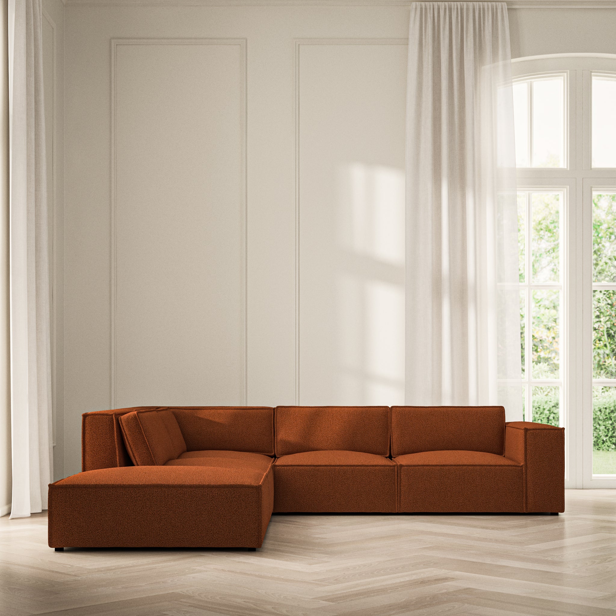 Vella Corner Chaise LHF - Bouclé