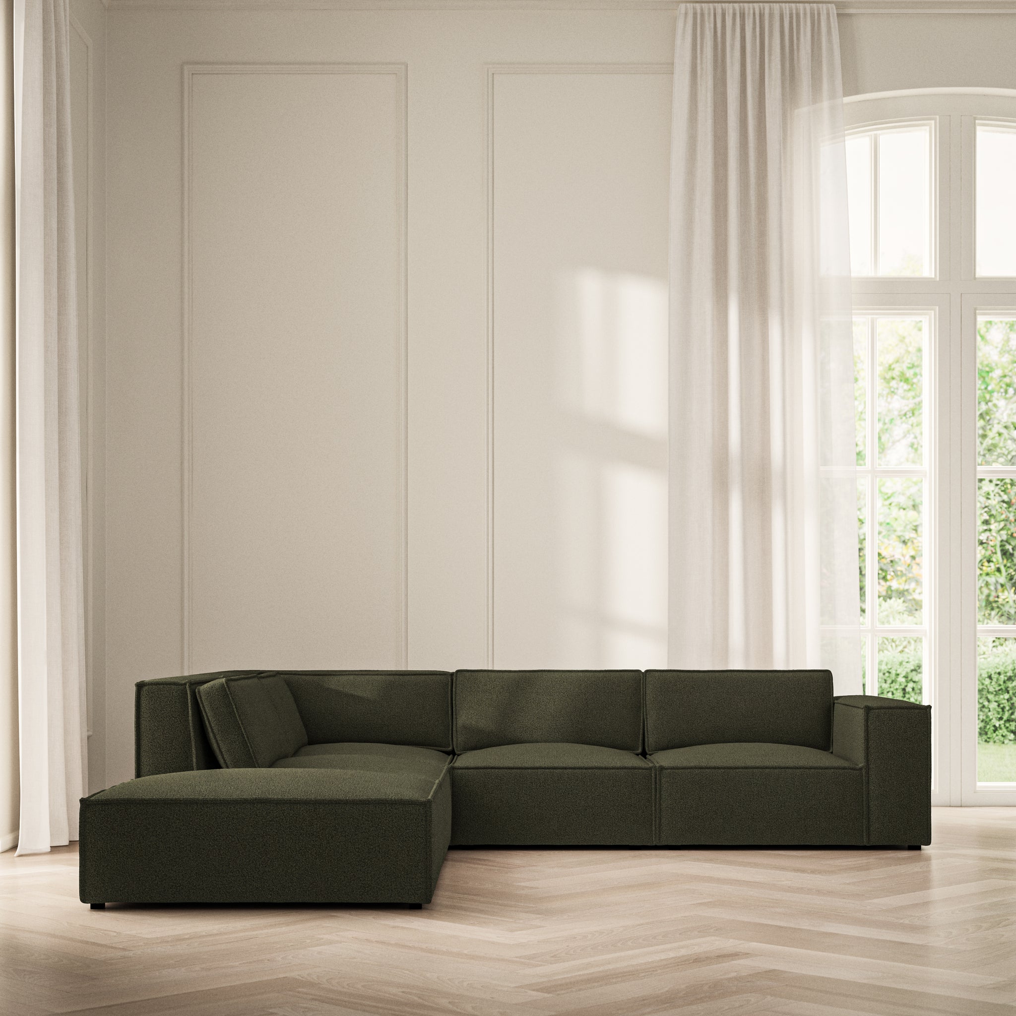 Vella Corner Chaise LHF - Bouclé