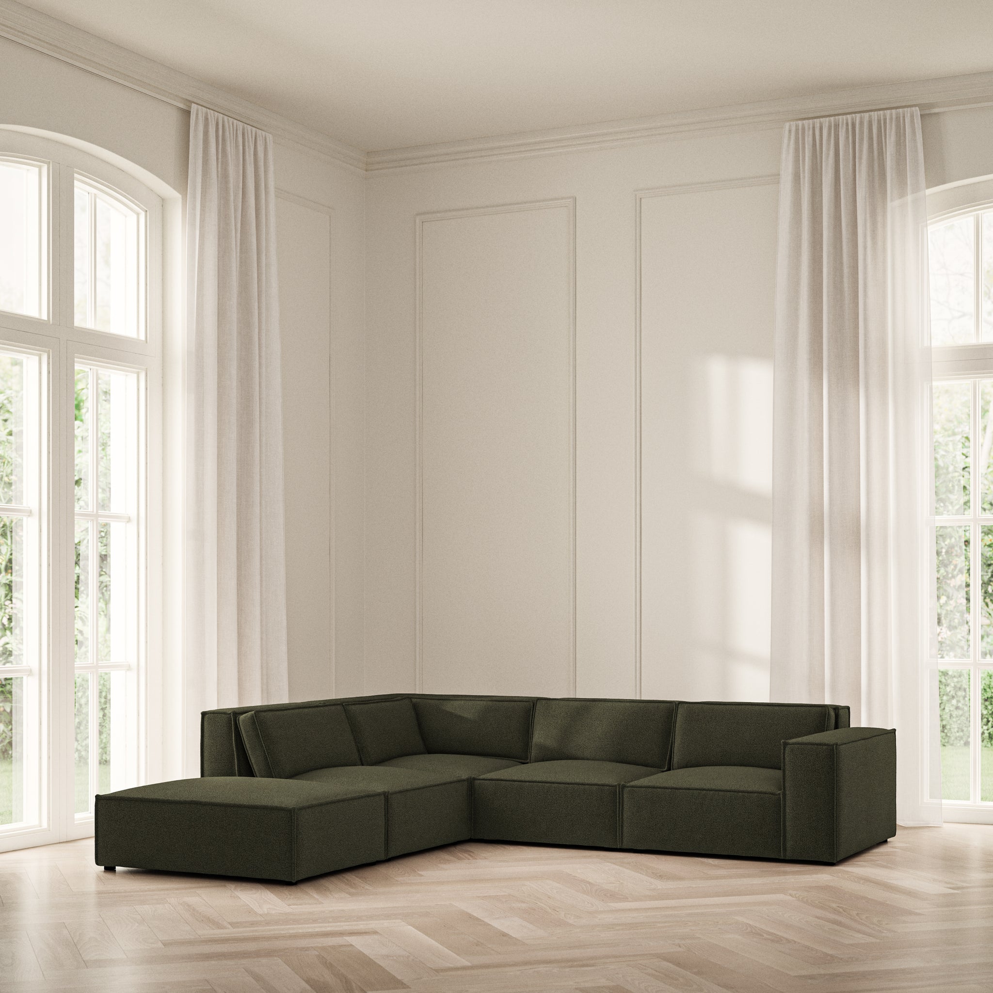 Vella Corner Chaise LHF - Bouclé