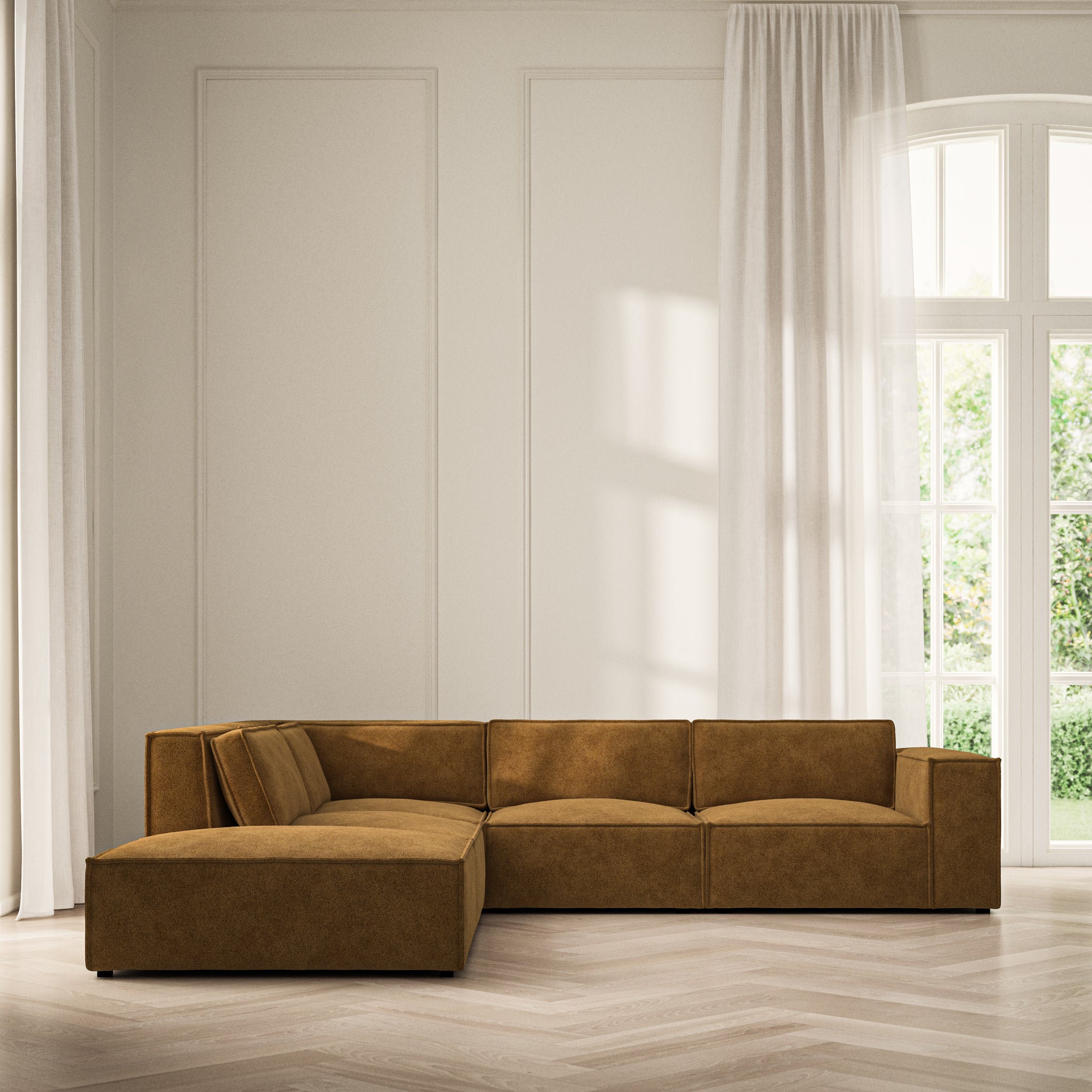 Vella Corner Chaise LHF - Soft Bouclé