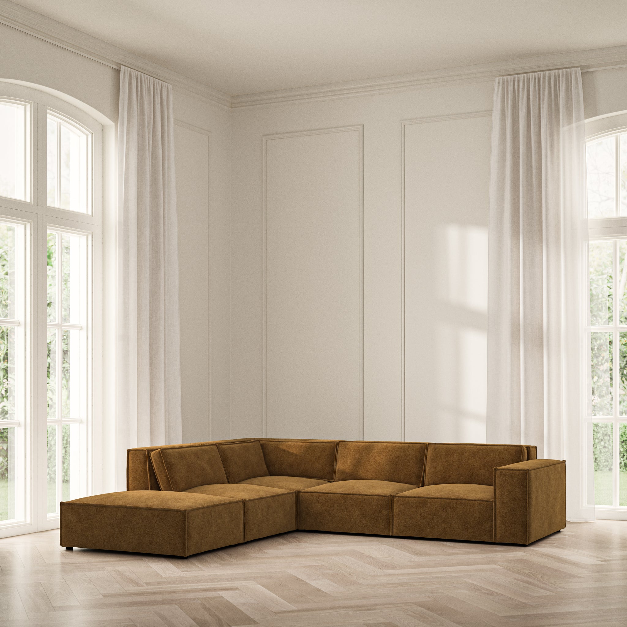 Vella Corner Chaise LHF - Soft Bouclé