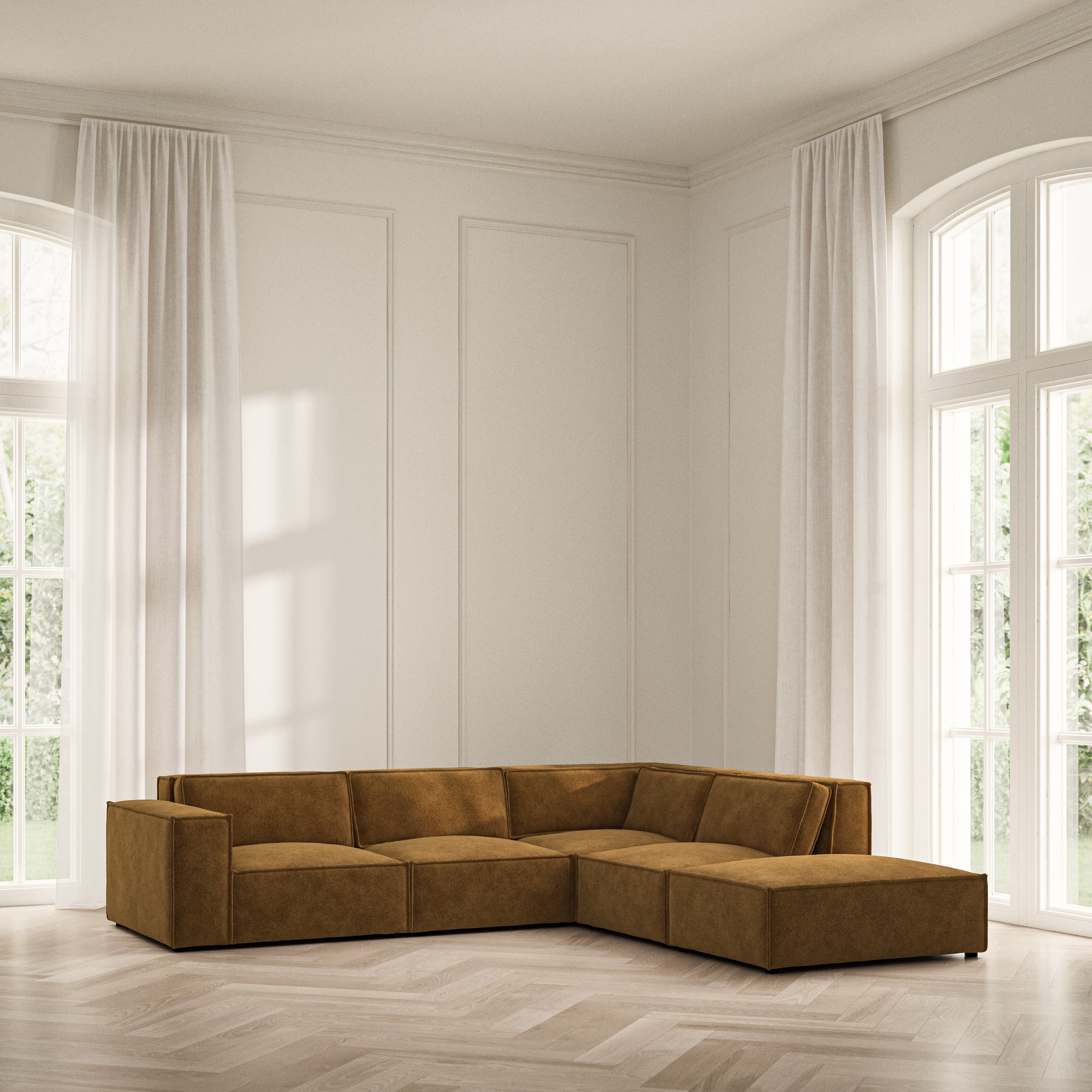 Vella Corner Chaise RHF - Soft Bouclé