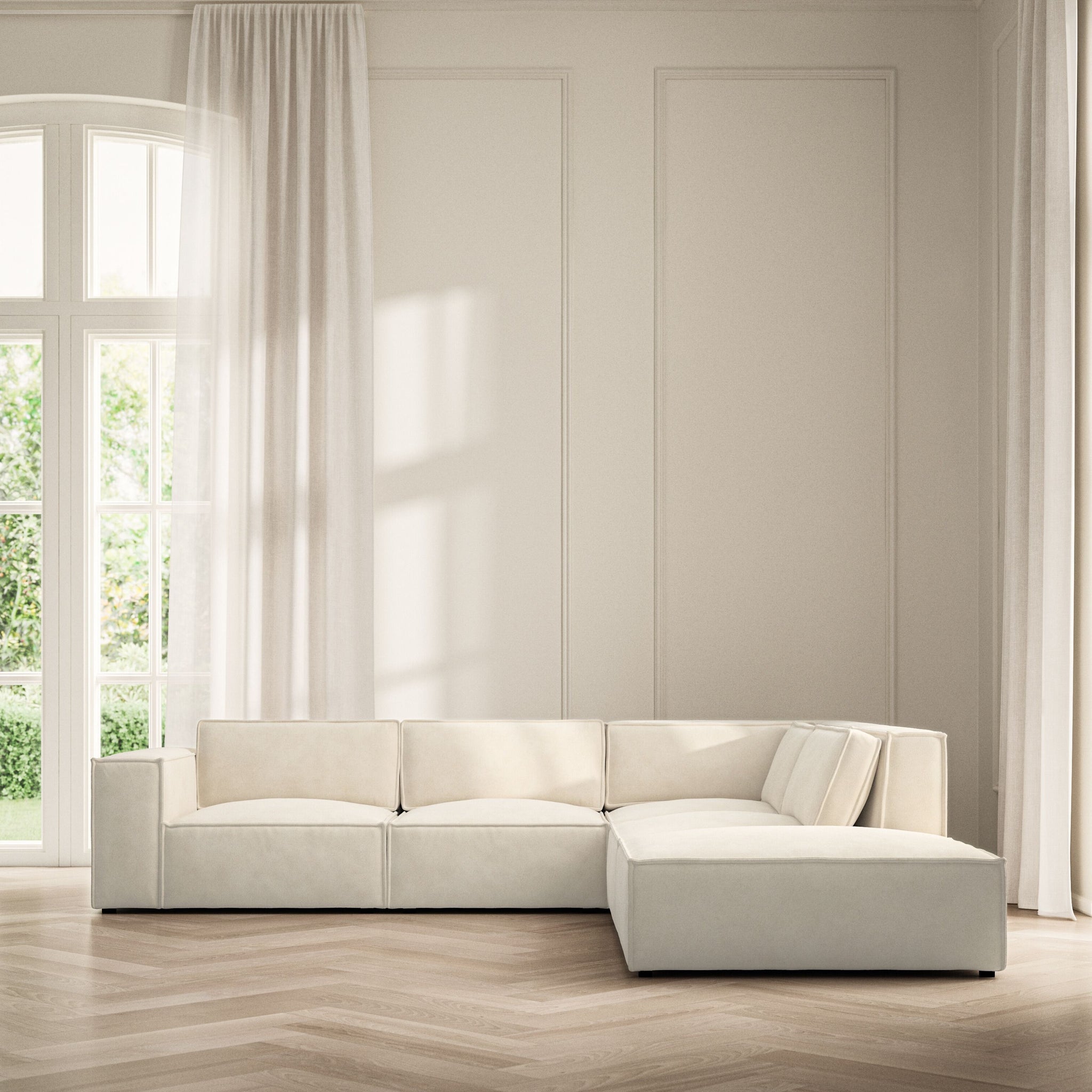 Vella Corner Chaise RHF - Soft Bouclé