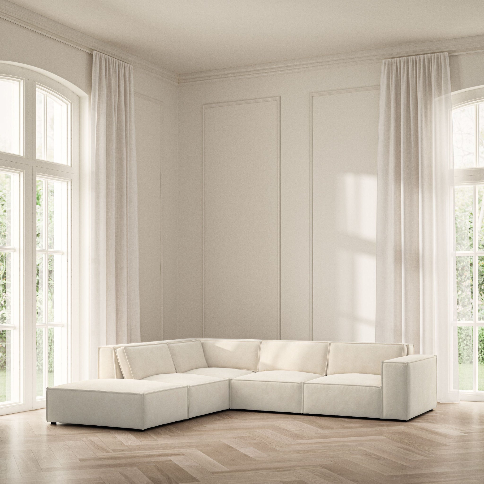 Vella Corner Chaise LHF - Soft Bouclé