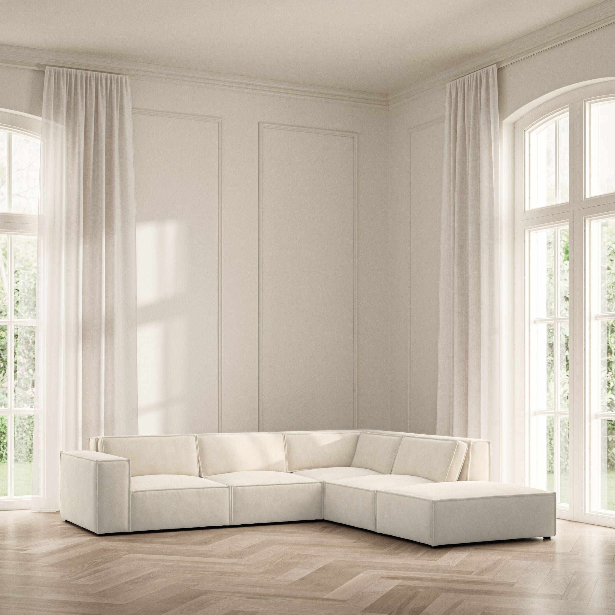 Vella Corner Chaise RHF - Soft Bouclé