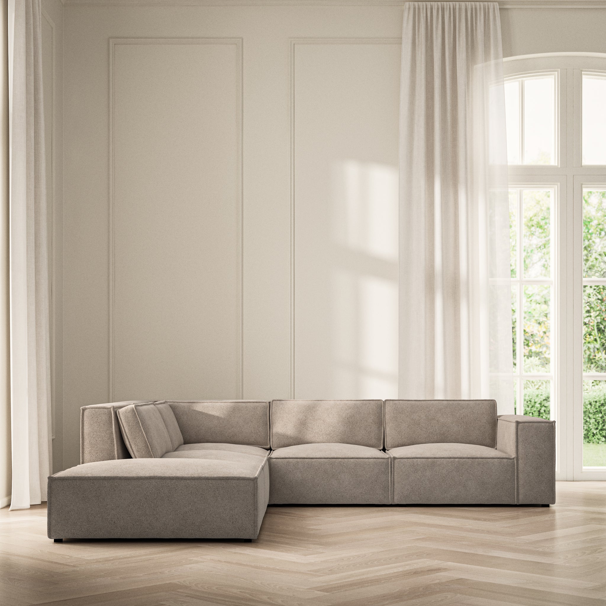 Vella Corner Chaise LHF - Soft Bouclé