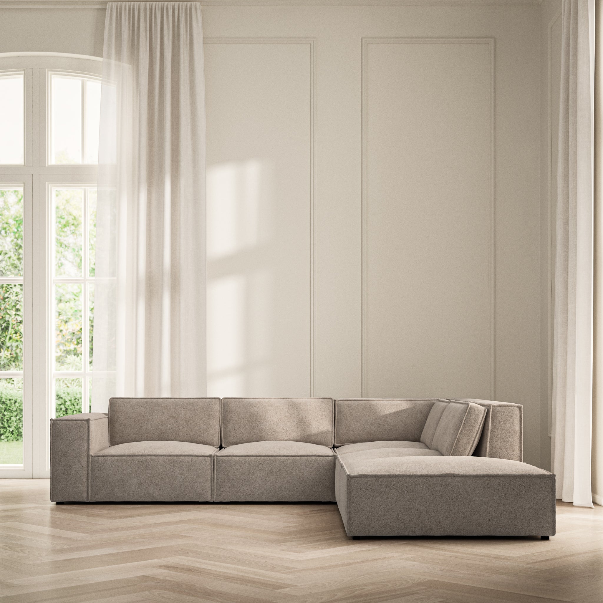 Vella Corner Chaise RHF - Soft Bouclé