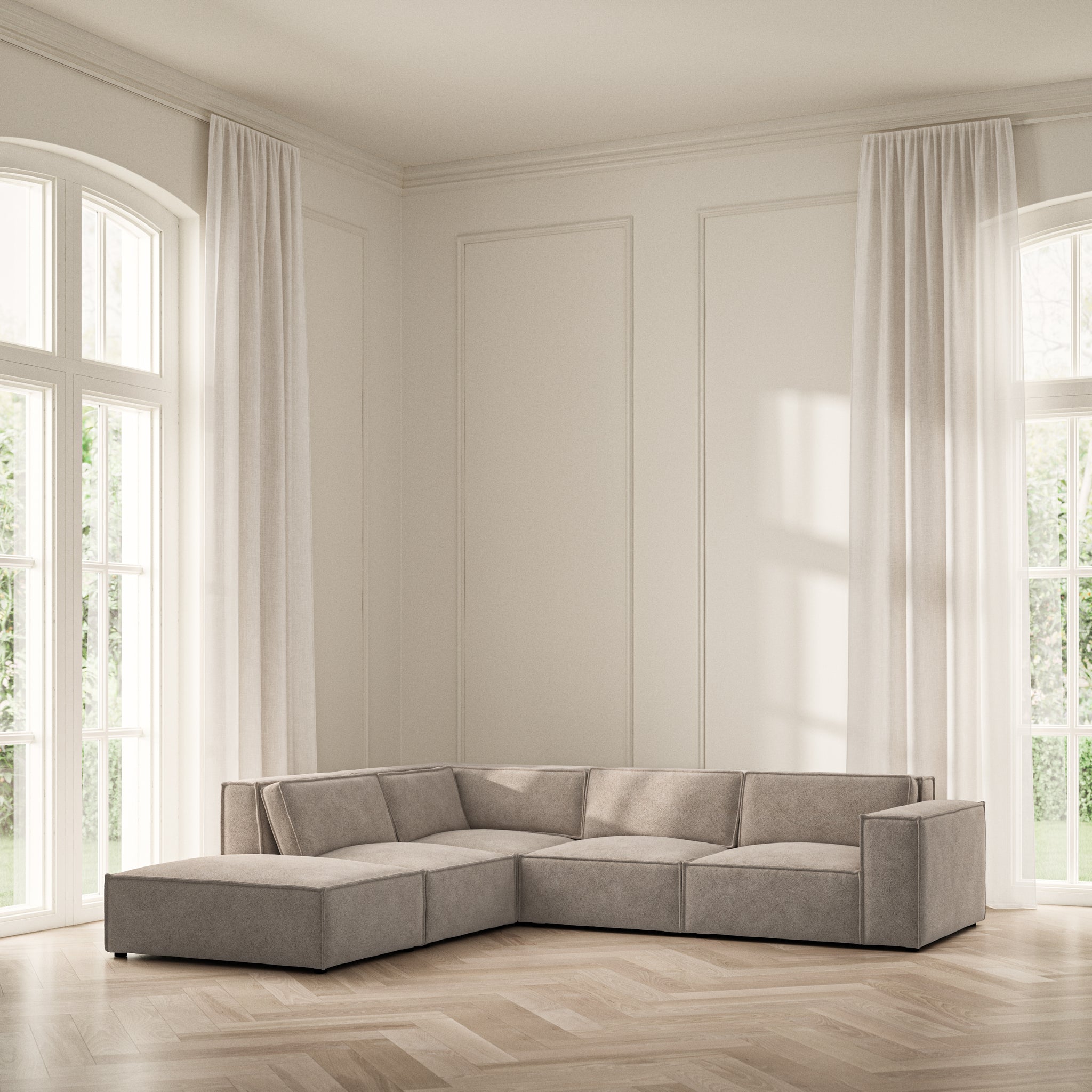 Vella Corner Chaise LHF - Soft Bouclé
