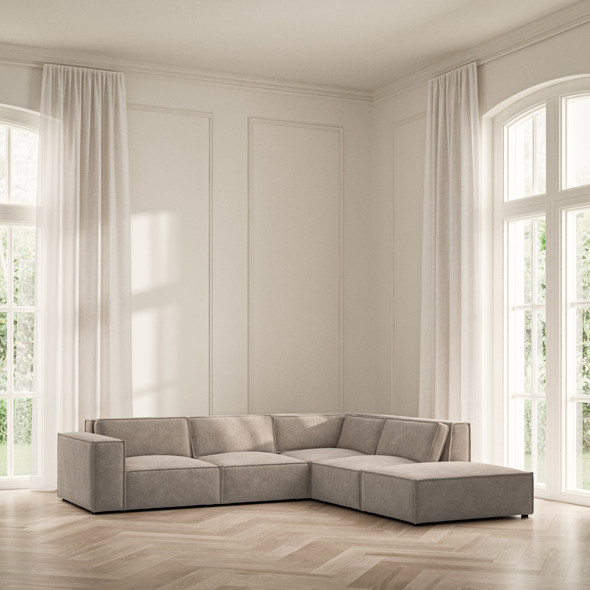 Vella Corner Chaise RHF - Soft Bouclé