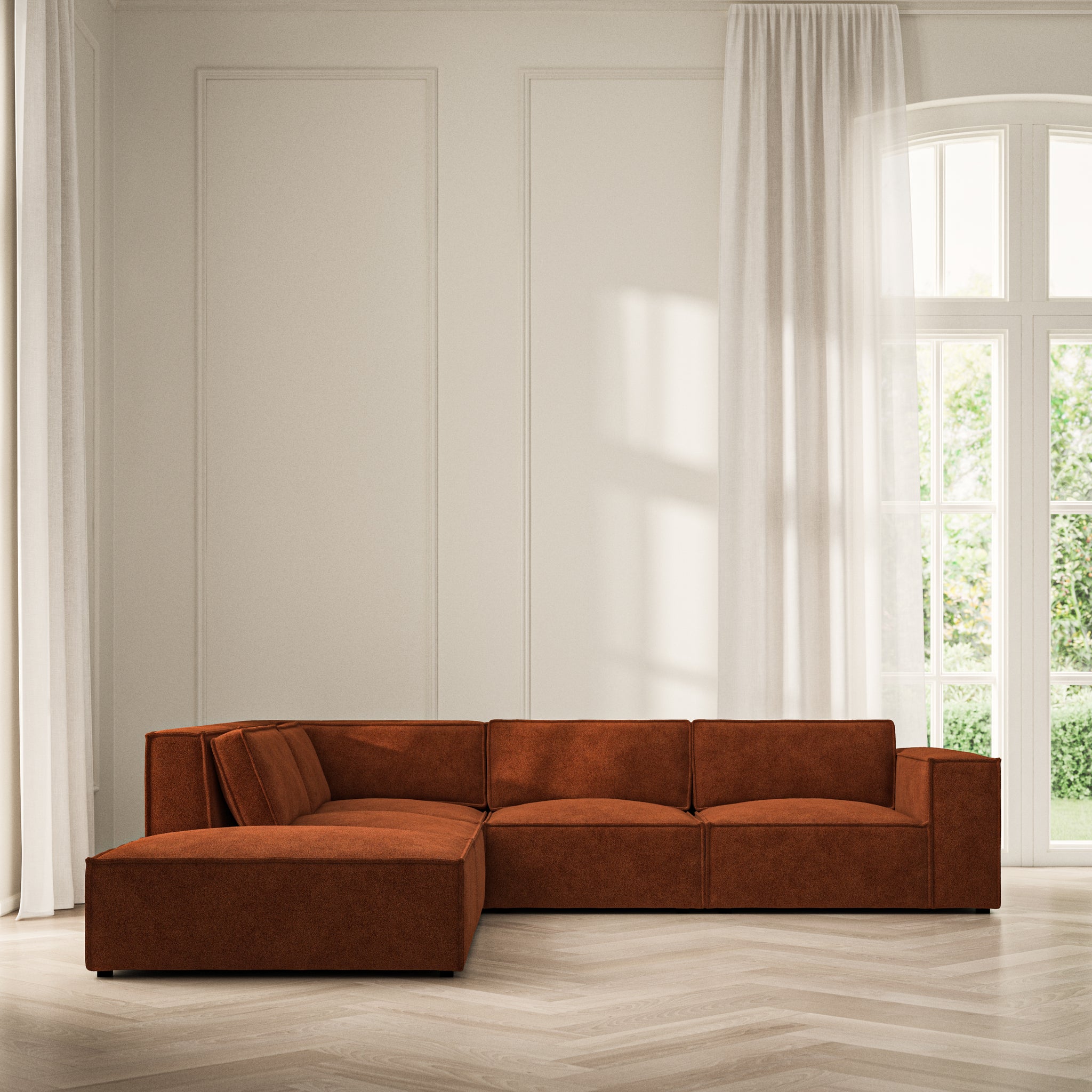 Vella Corner Chaise LHF - Soft Bouclé