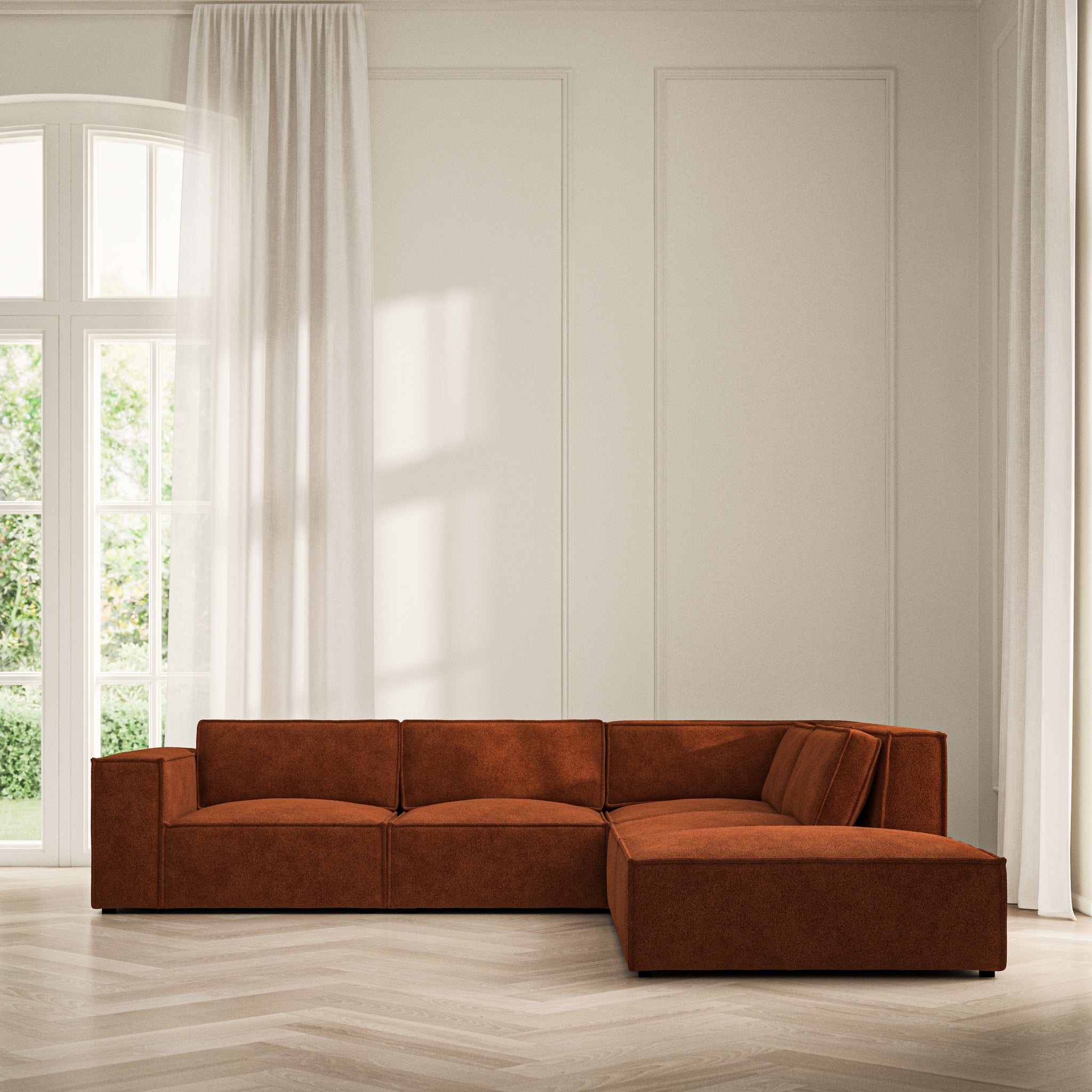 Vella Corner Chaise RHF - Soft Bouclé