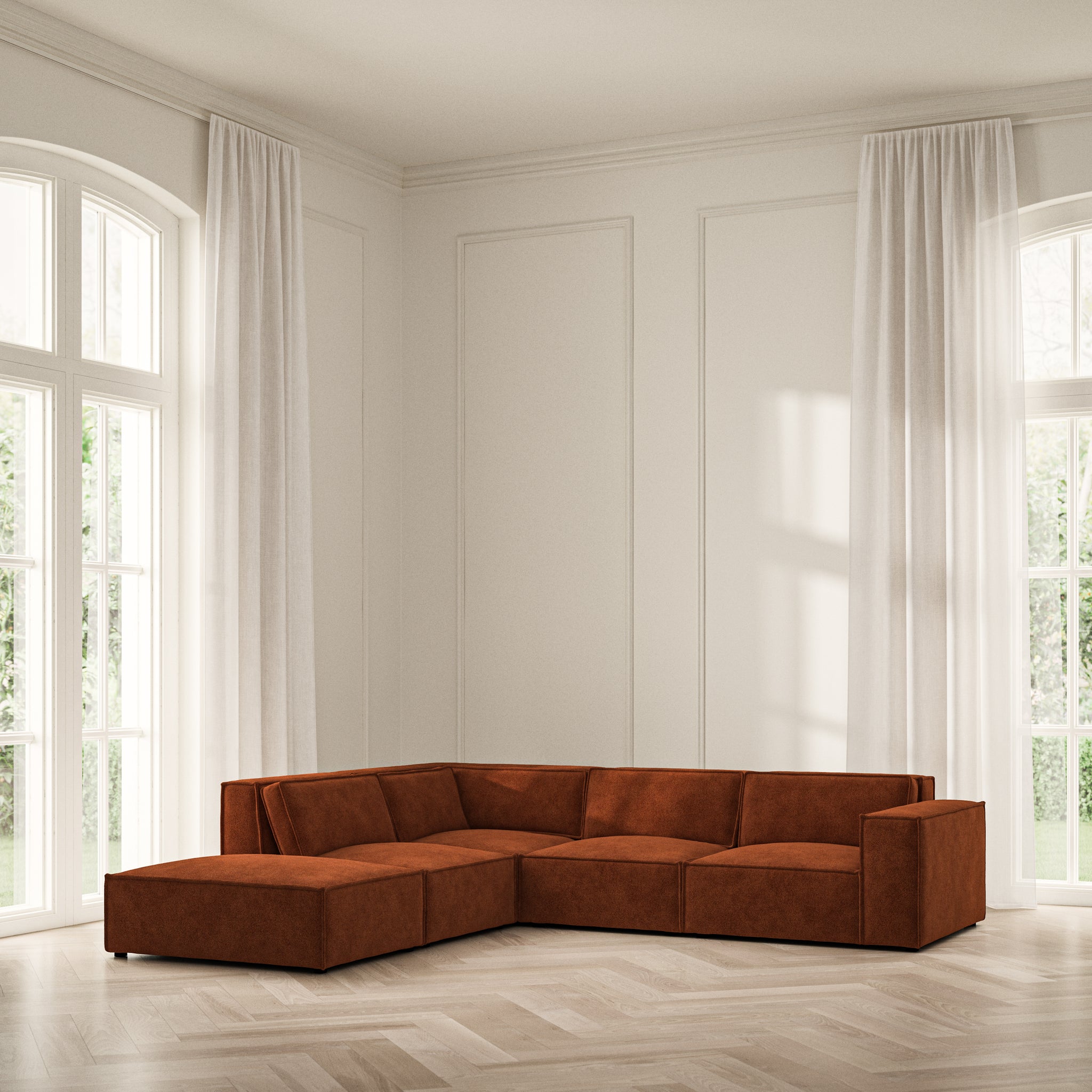 Vella Corner Chaise LHF - Soft Bouclé