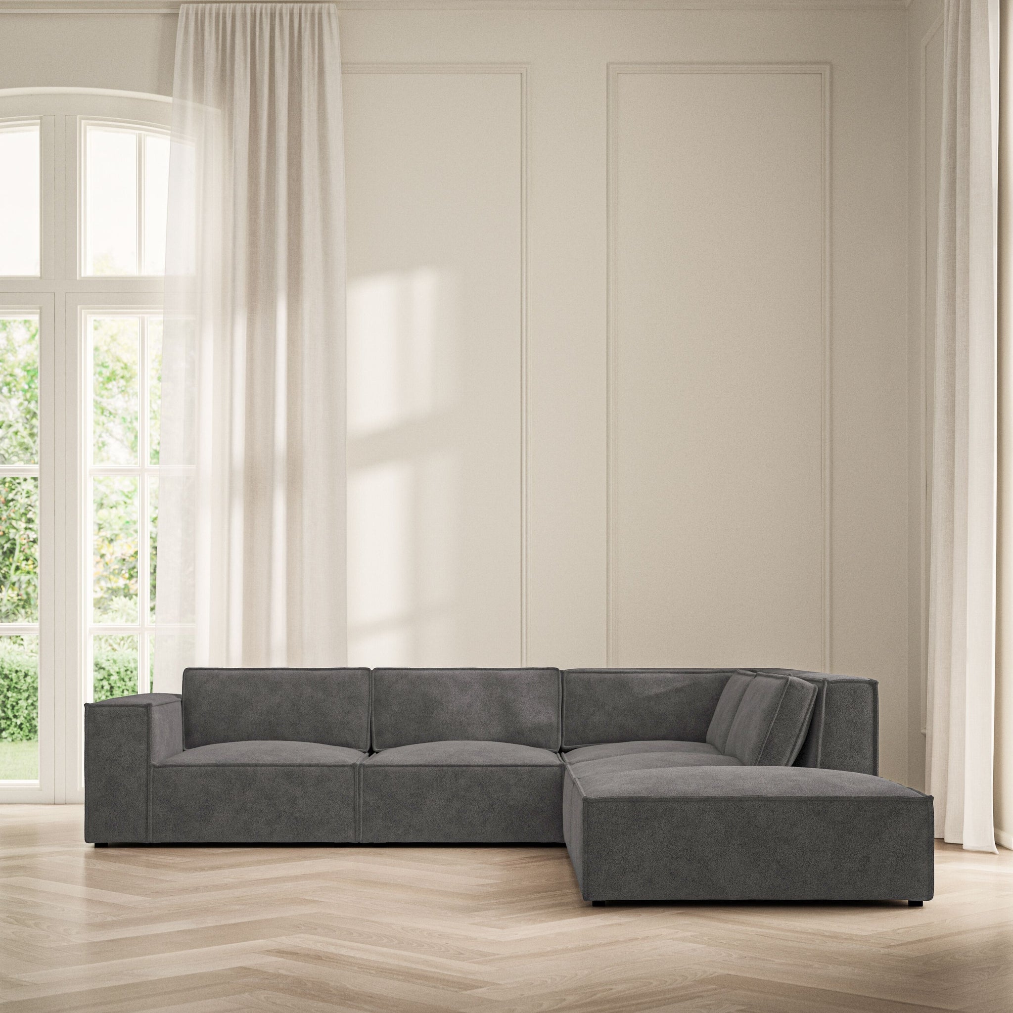 Vella Corner Chaise RHF - Soft Bouclé