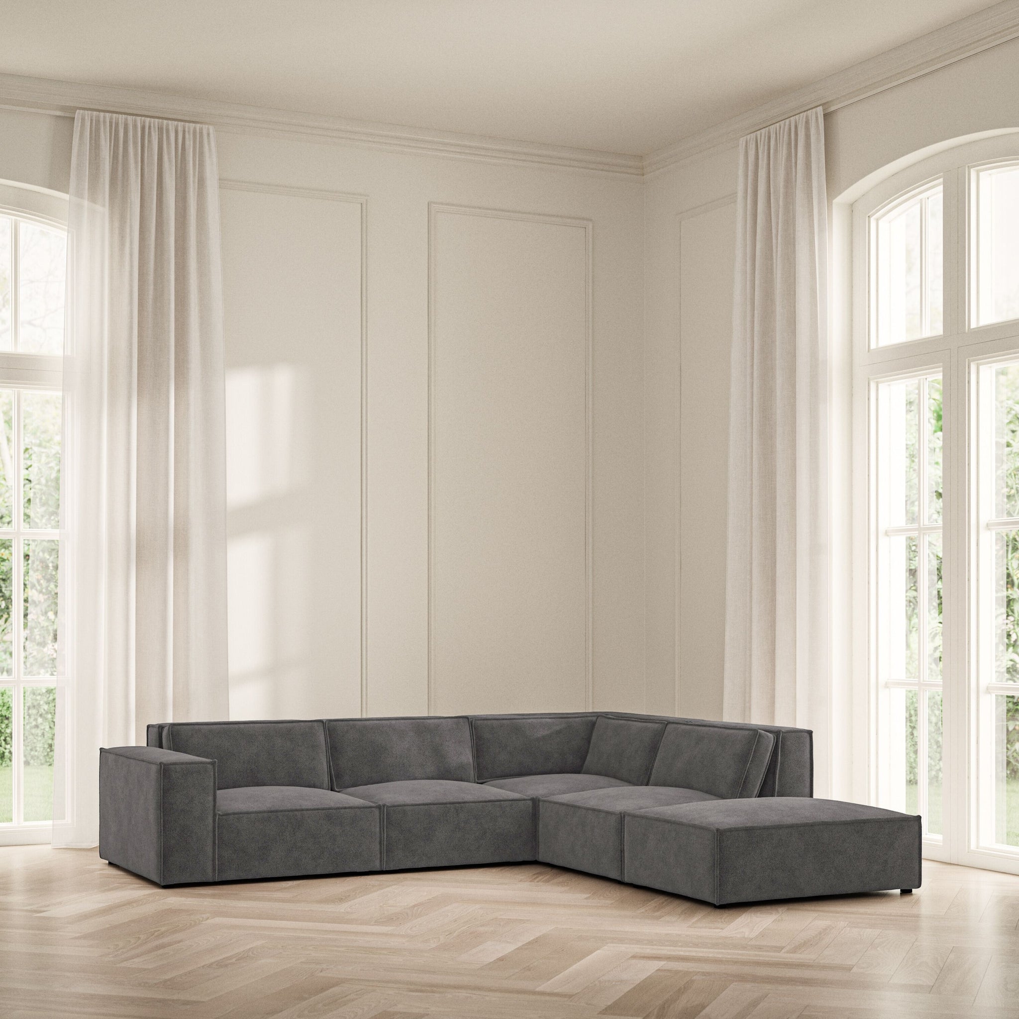 Vella Corner Chaise RHF - Soft Bouclé