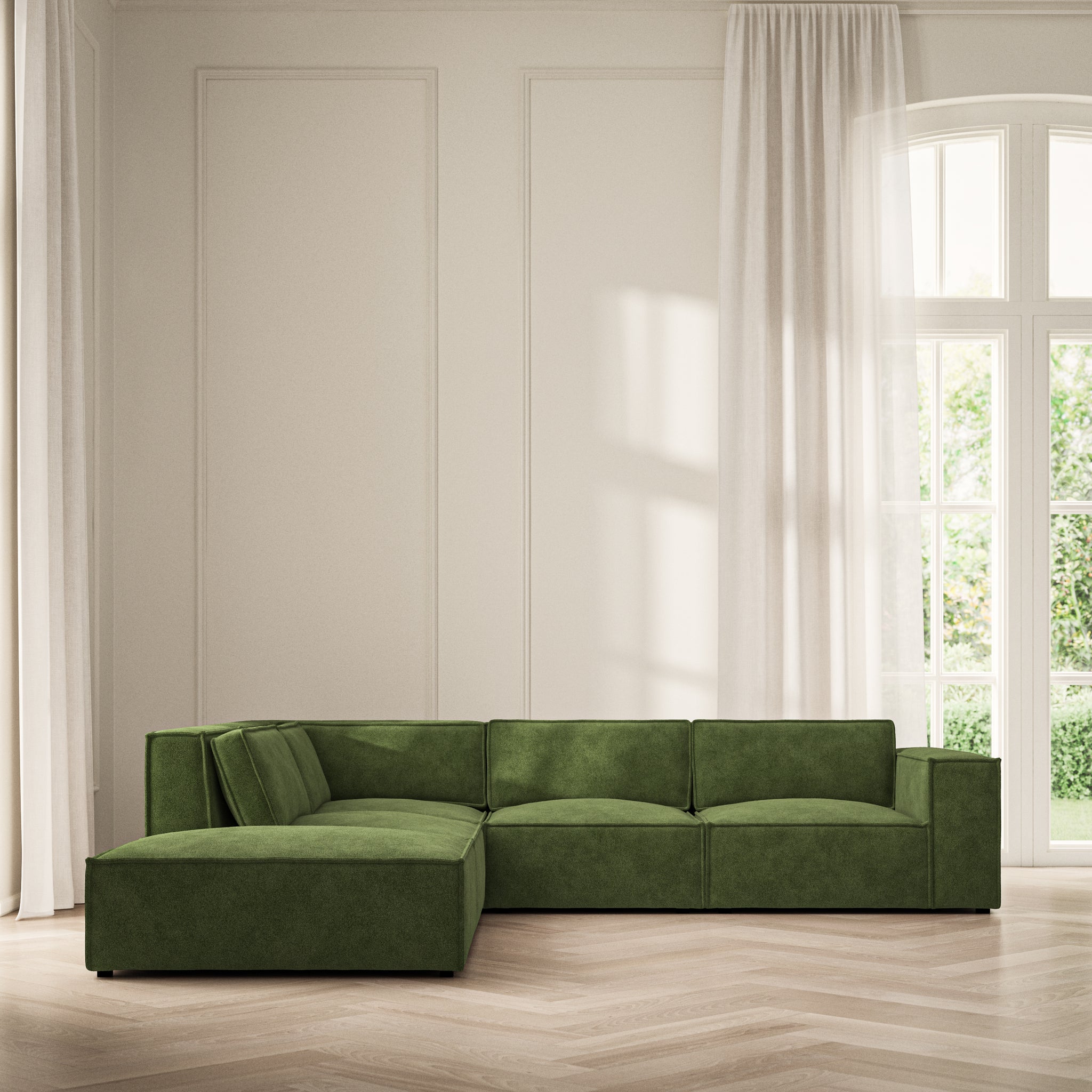 Vella Corner Chaise LHF - Soft Bouclé
