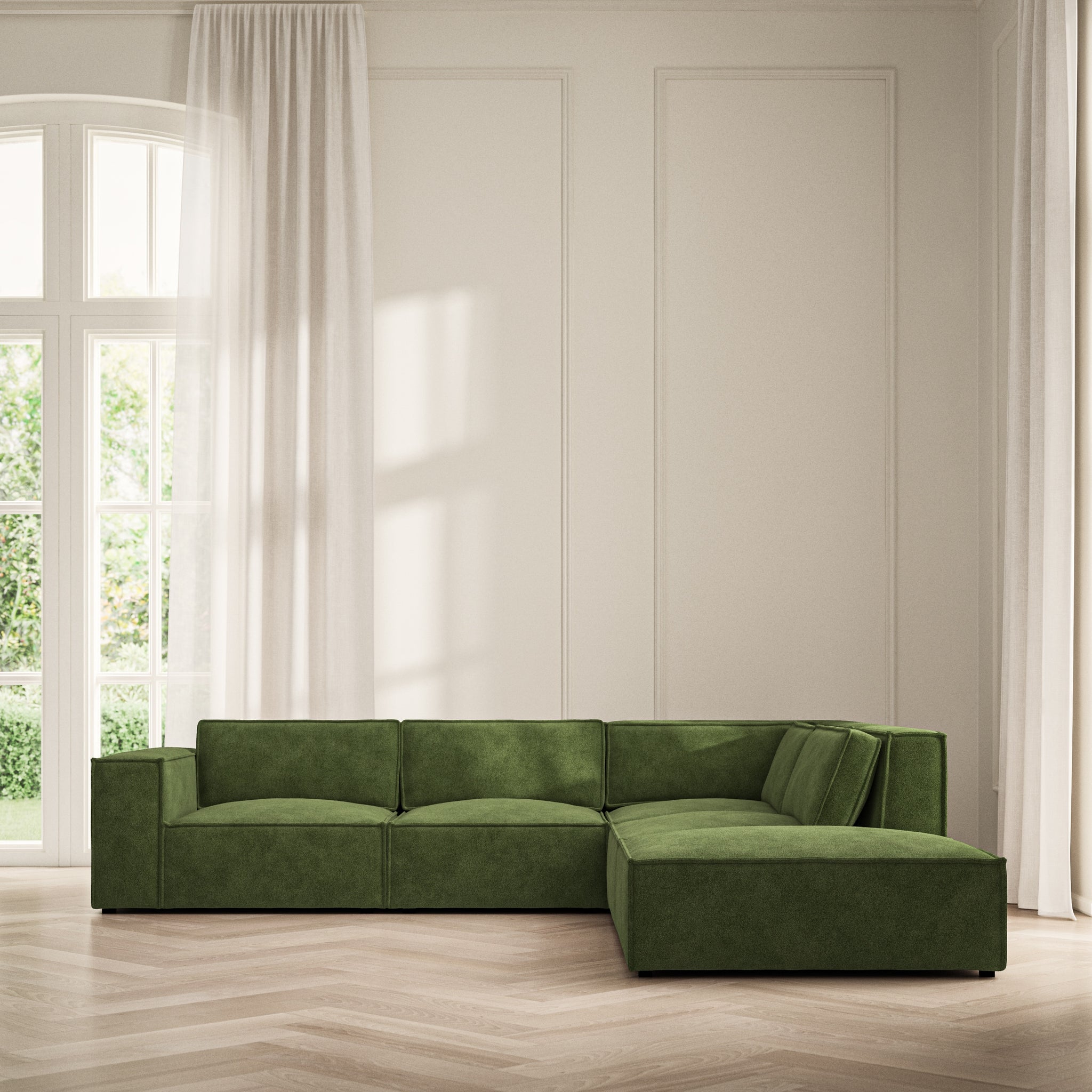 Vella Corner Chaise RHF - Soft Bouclé