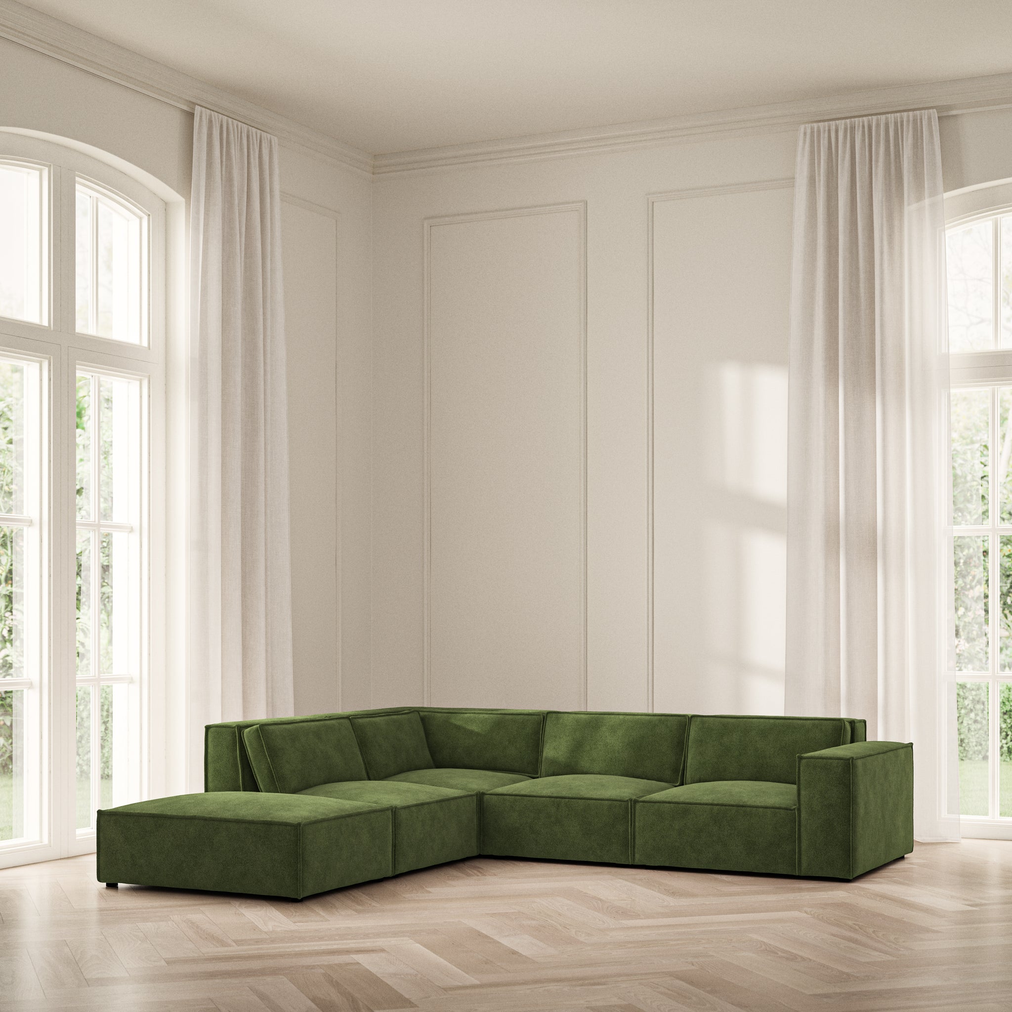Vella Corner Chaise LHF - Soft Bouclé