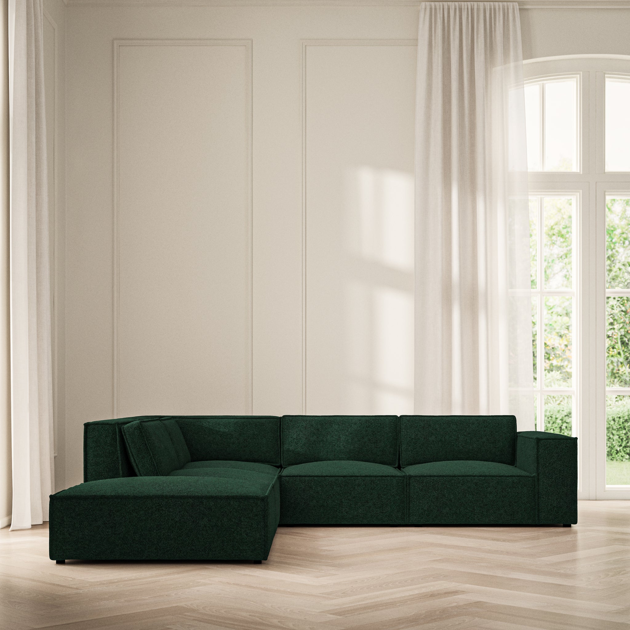 Vella Corner Chaise LHF - Soft Teddy