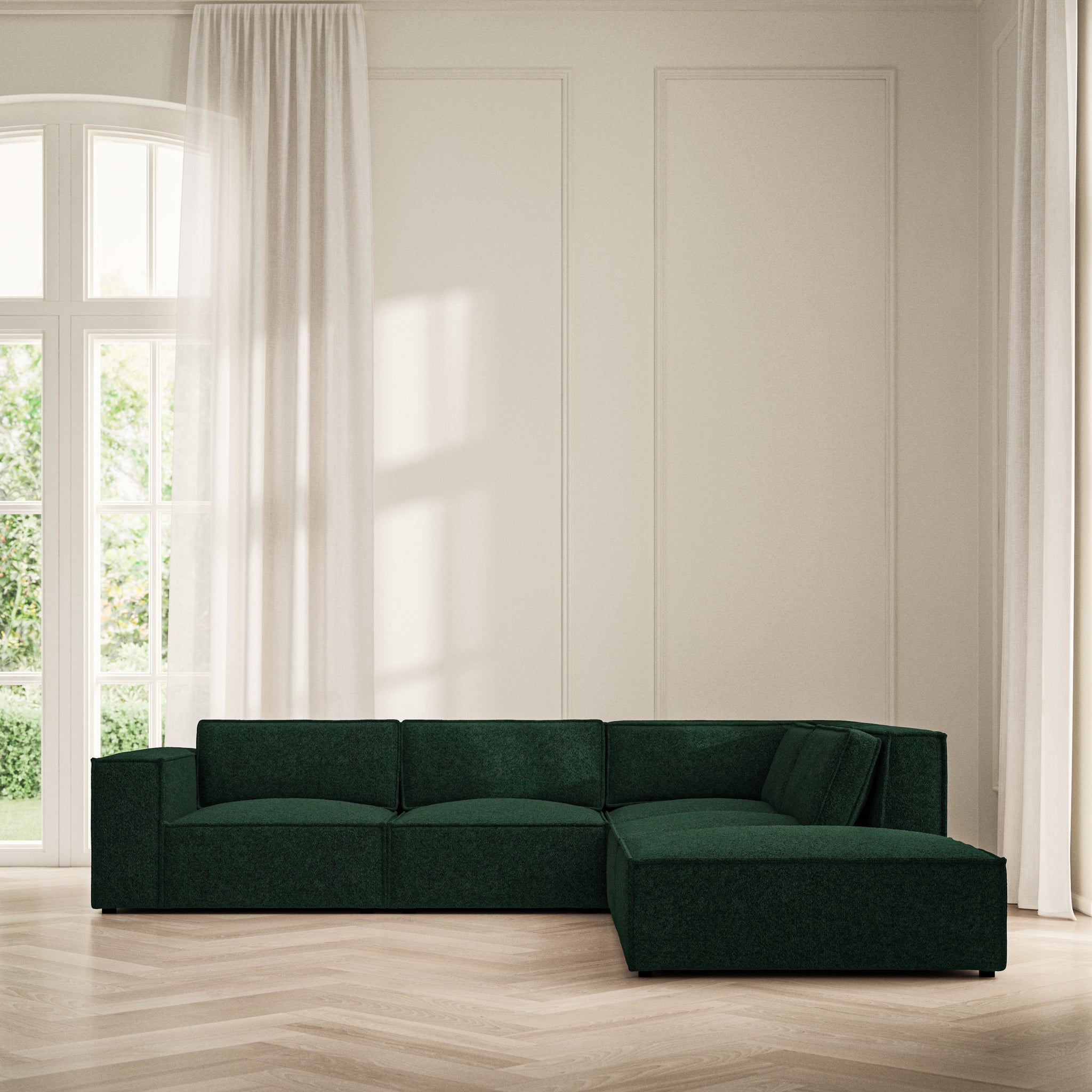 Vella Corner Chaise RHF - Soft Teddy