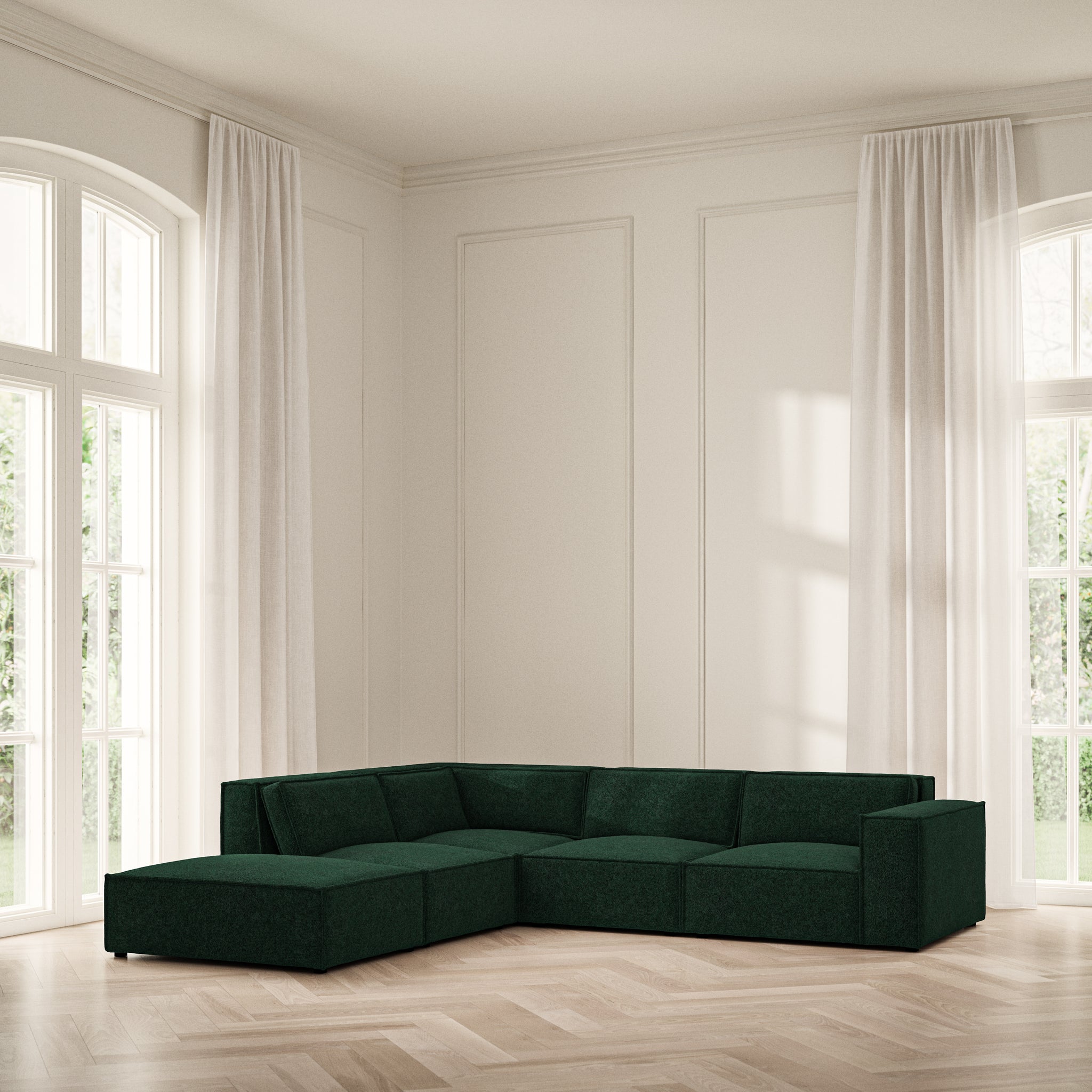 Vella Corner Chaise LHF - Soft Teddy