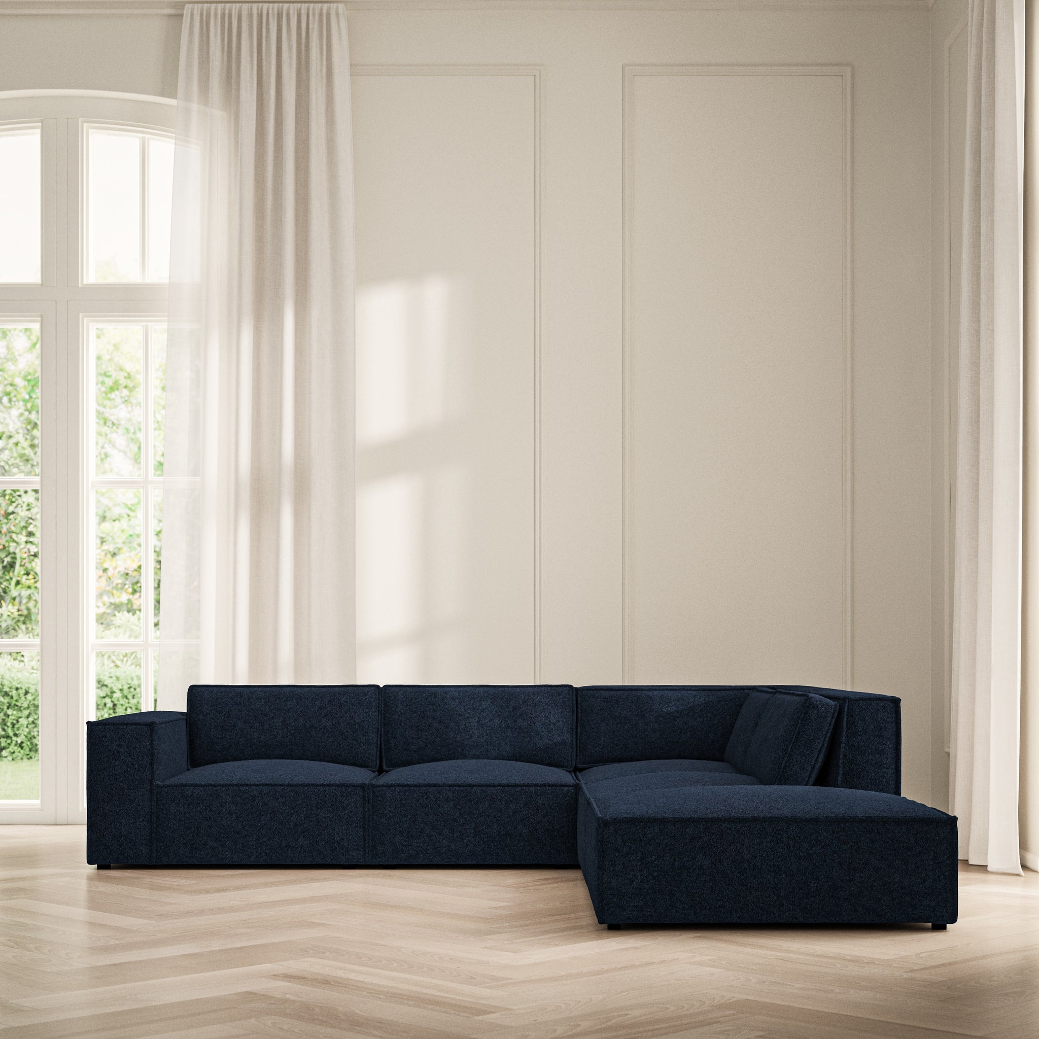 Vella Corner Chaise RHF - Soft Teddy