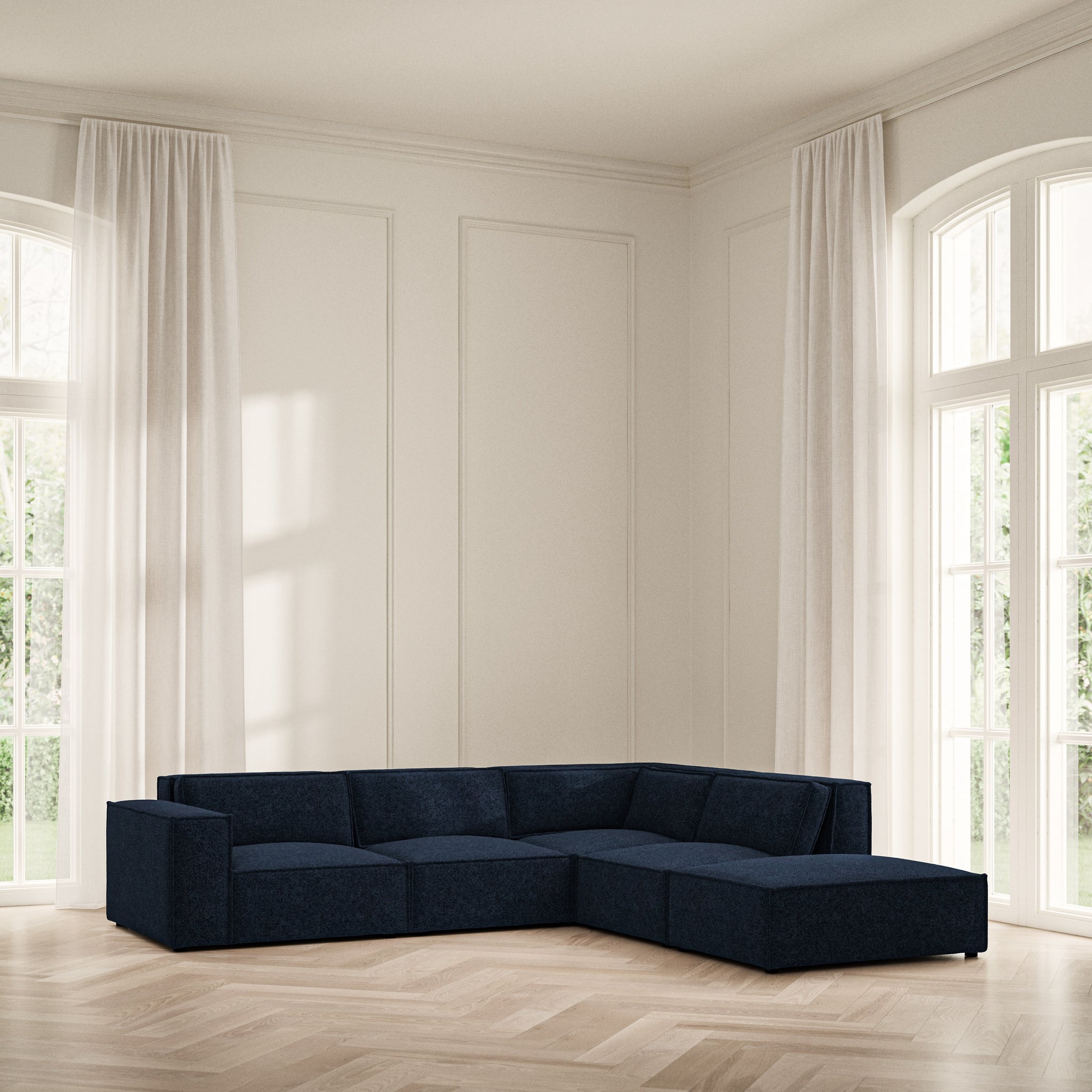 Vella Corner Chaise RHF - Soft Teddy