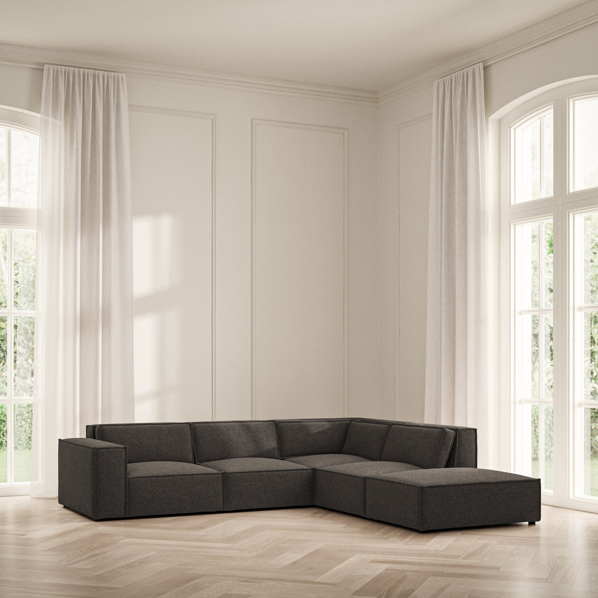 Vella Corner Chaise RHF - Soft Teddy