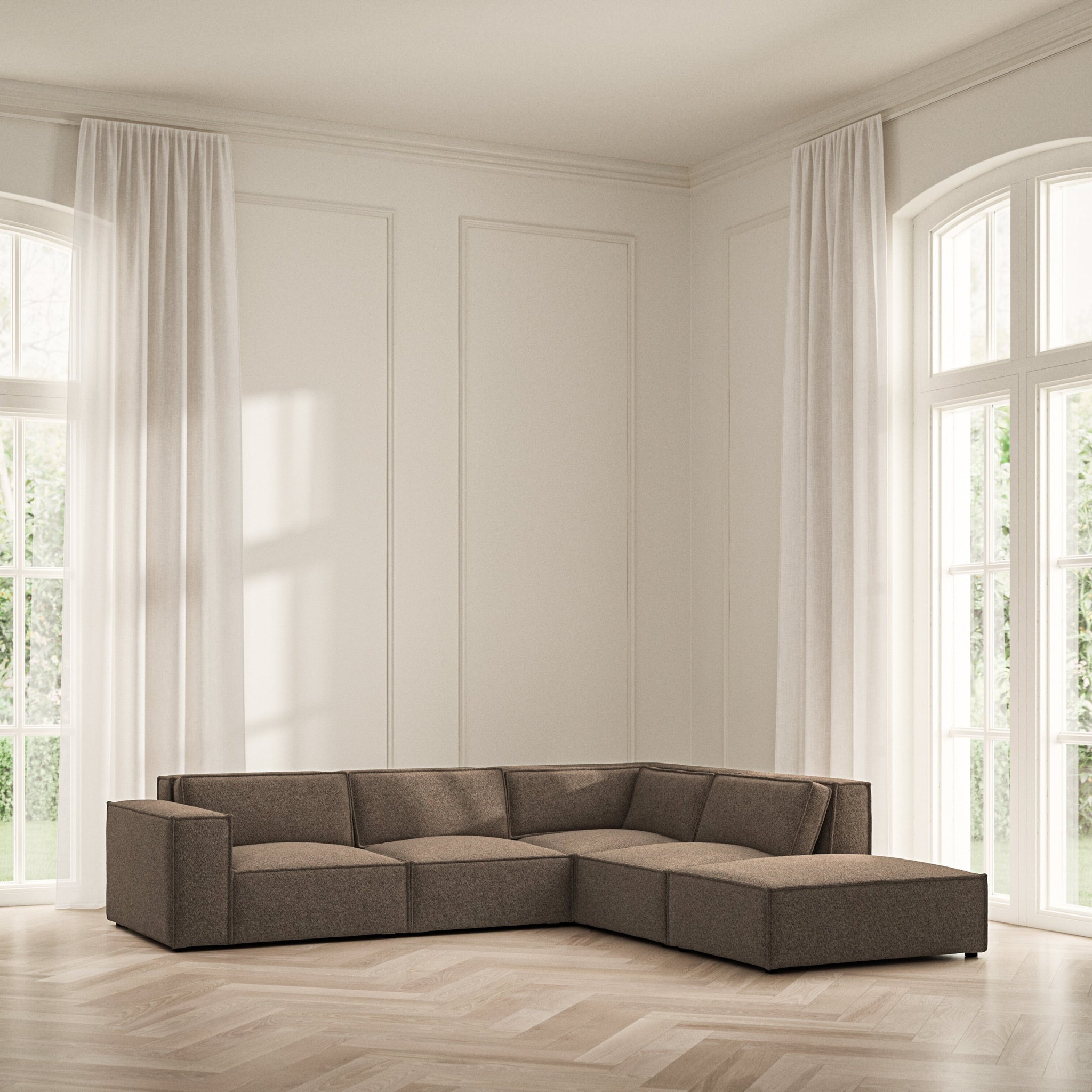 Vella Corner Chaise RHF - Soft Teddy