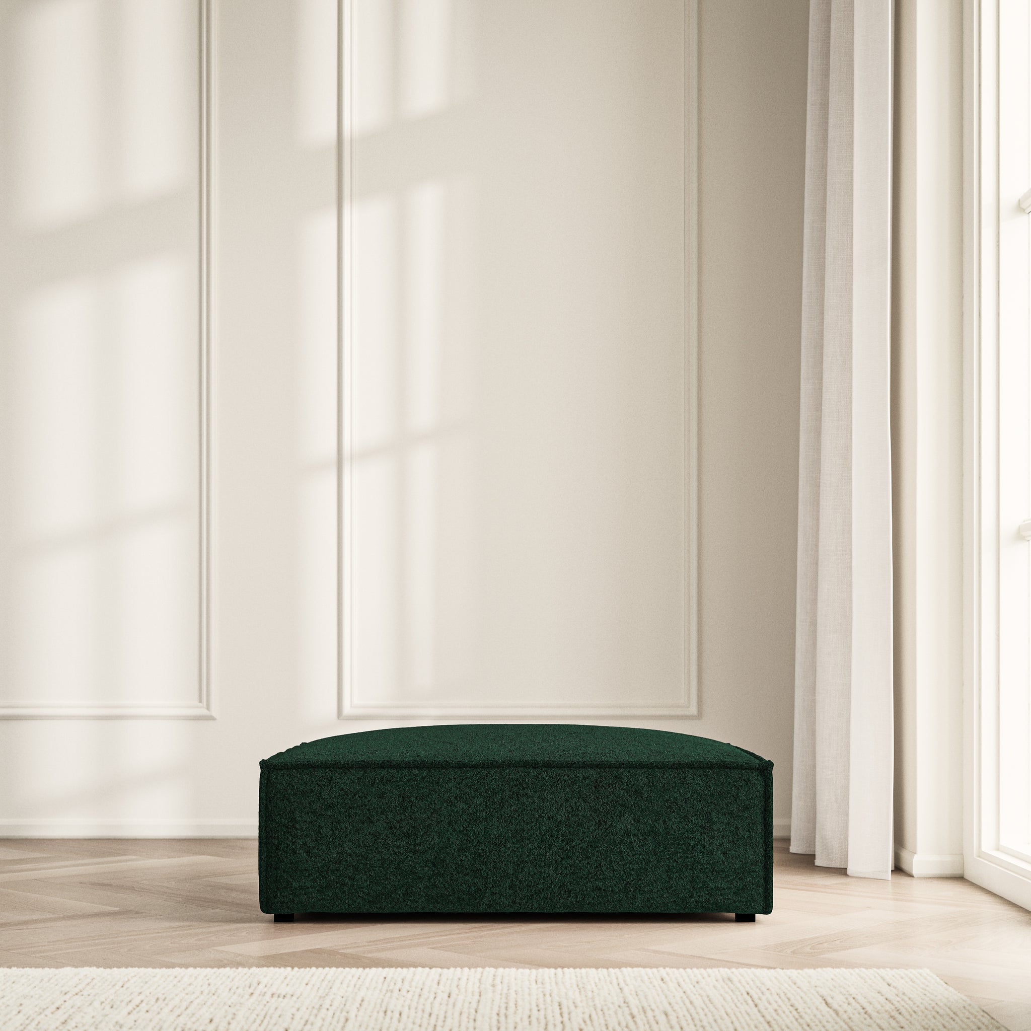 Vella Footstool - Soft Teddy