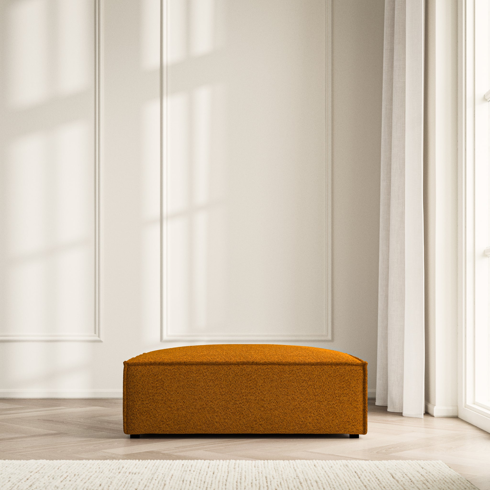 Vella Footstool - Soft Teddy