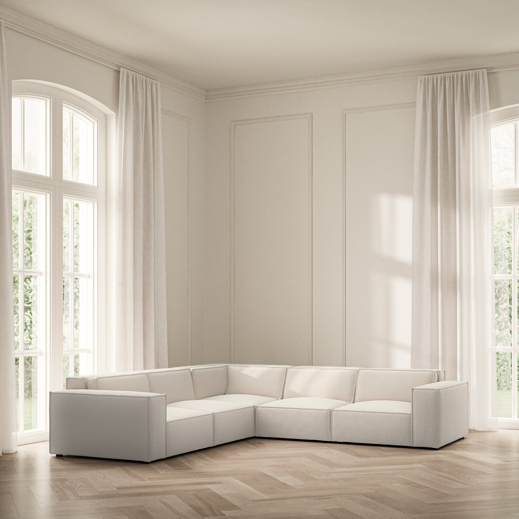 Vella Large Corner - Soft Teddy