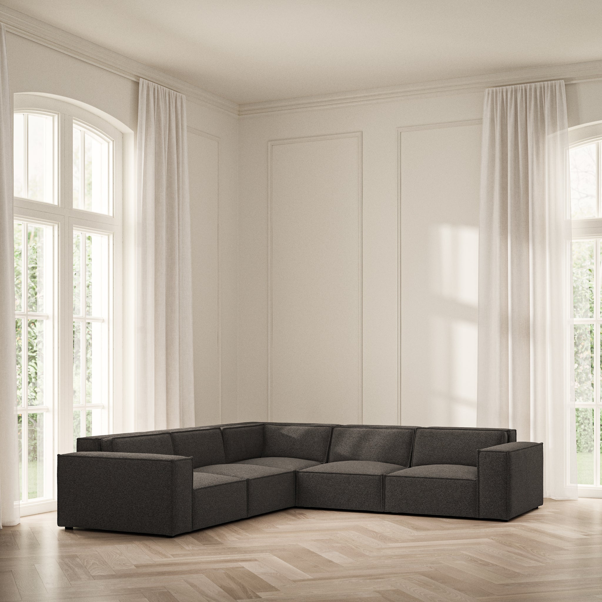 Vella Large Corner - Soft Teddy