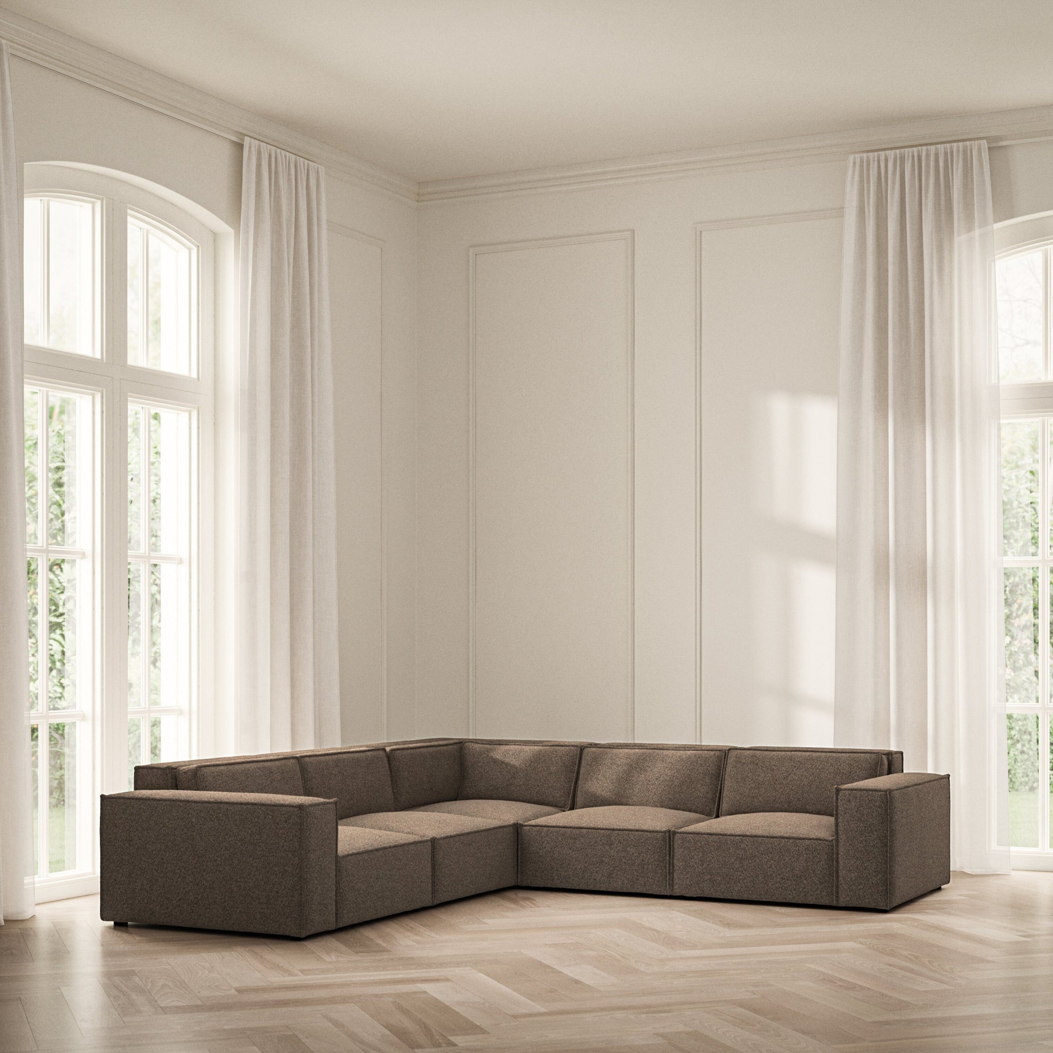Vella Large Corner - Soft Teddy