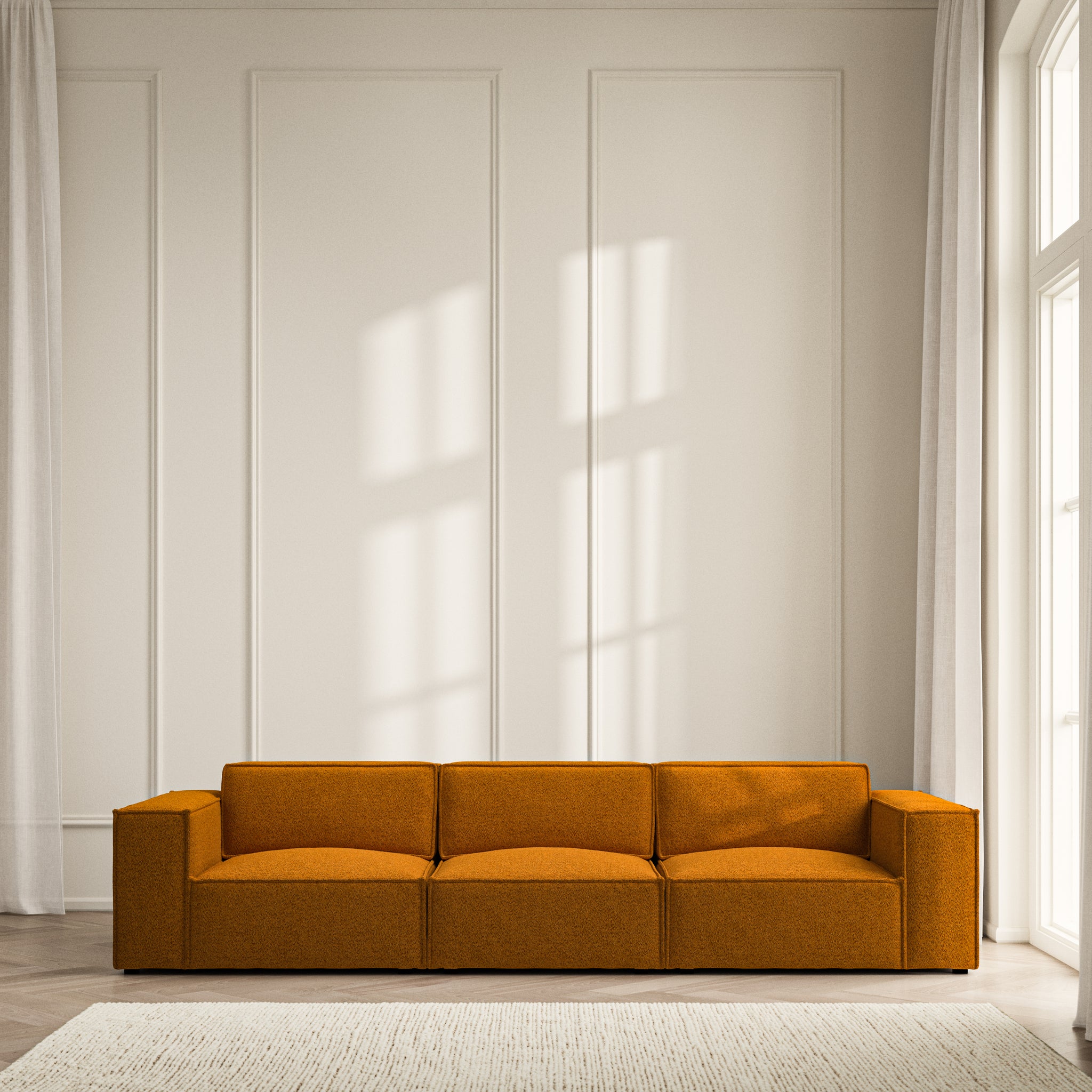 Vella Large Sofa - Soft Teddy