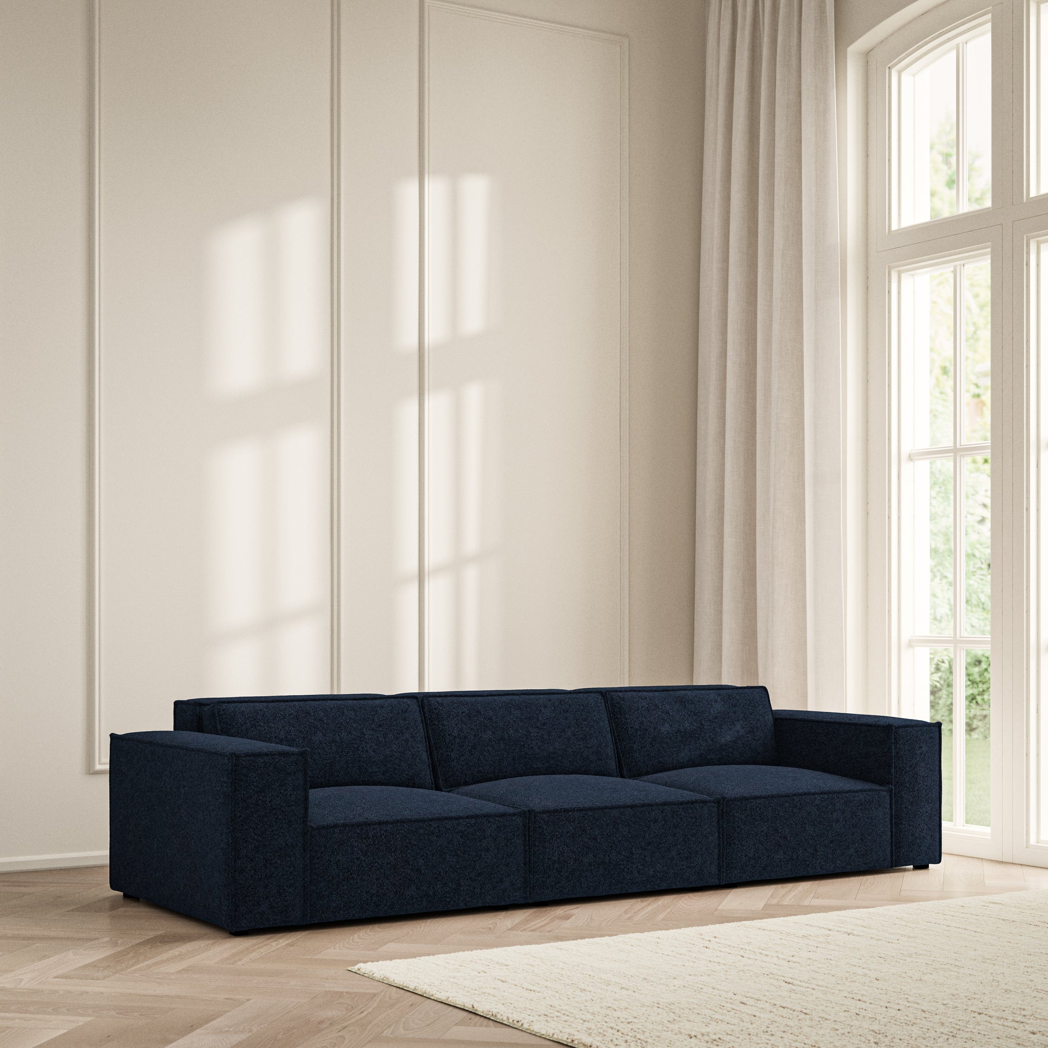 Vella Large Sofa - Soft Teddy