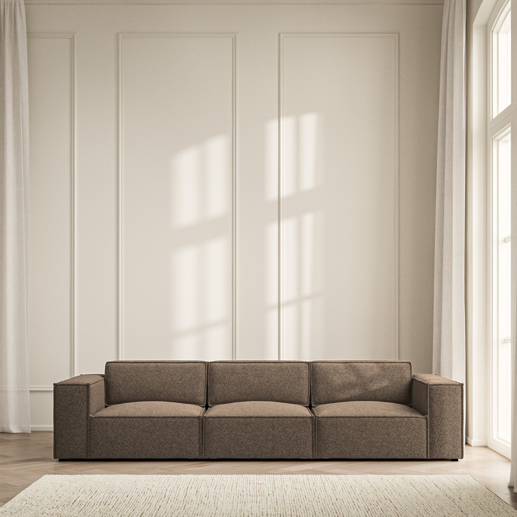 Vella Large Sofa - Soft Teddy