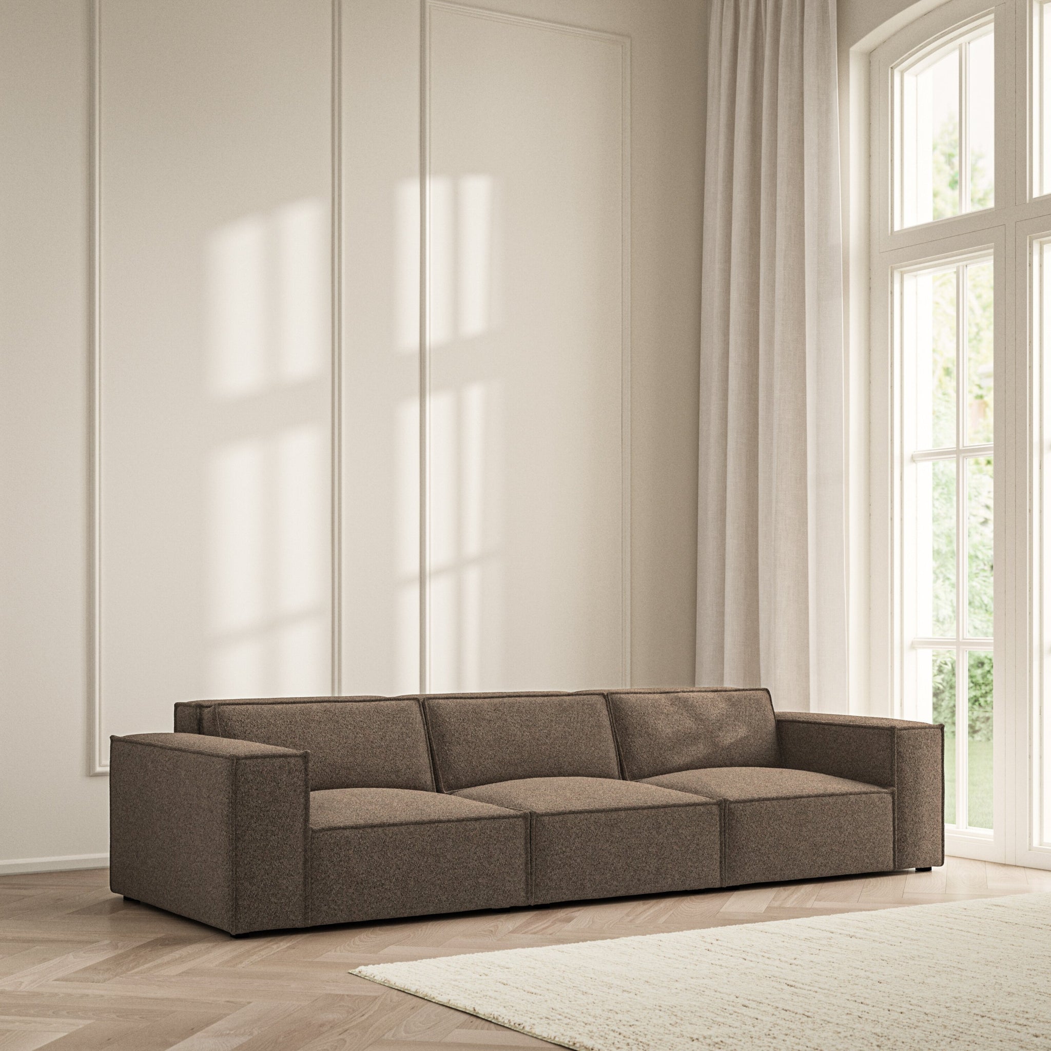 Vella Large Sofa - Soft Teddy
