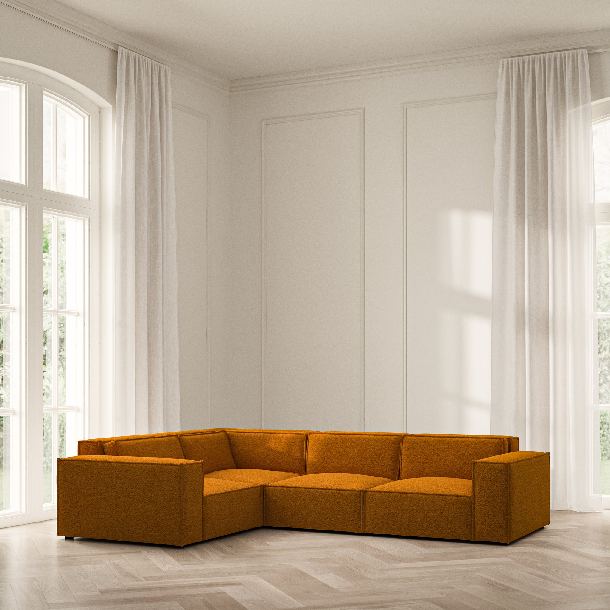 Vella Medium Corner - Soft Teddy
