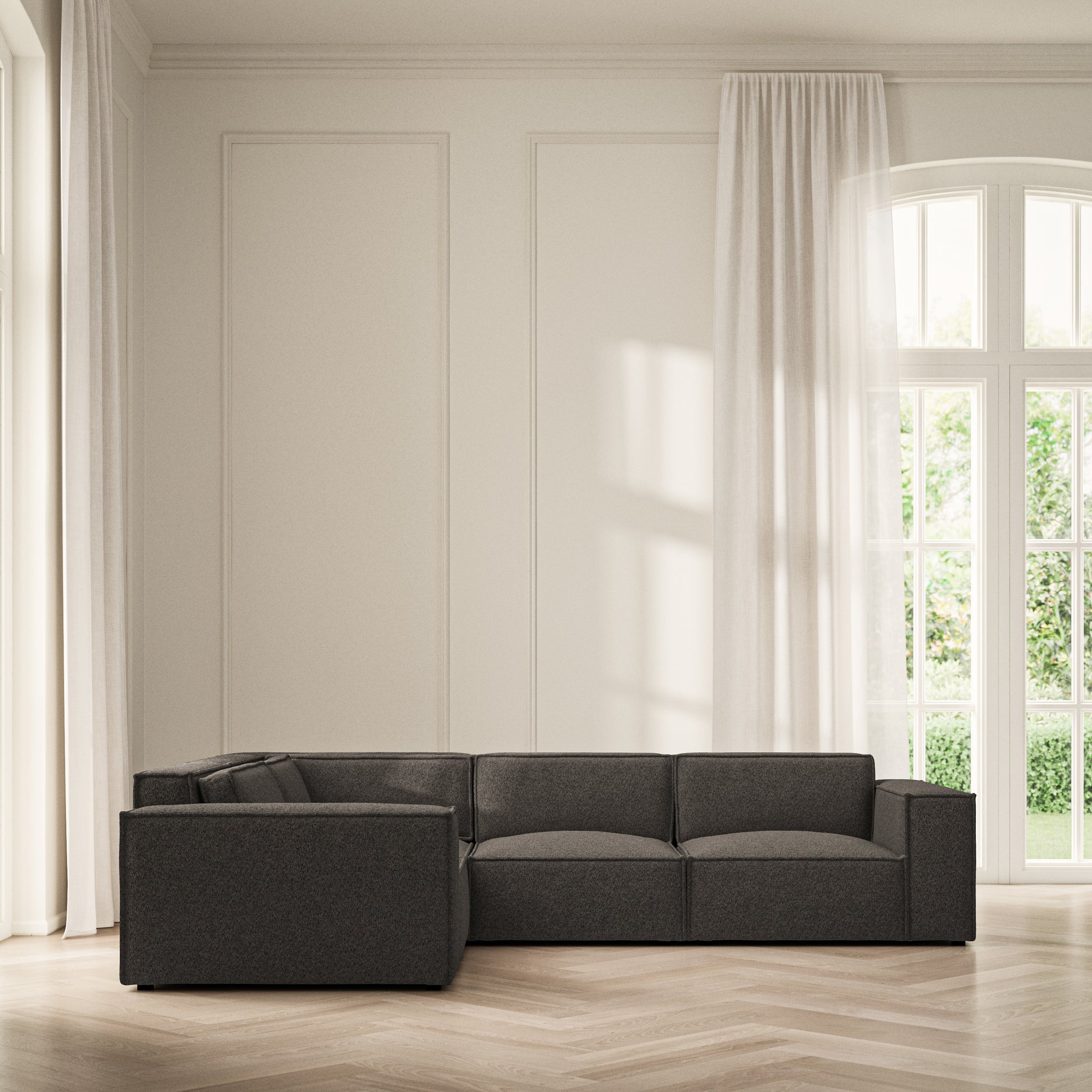 Vella Medium Corner - Soft Teddy