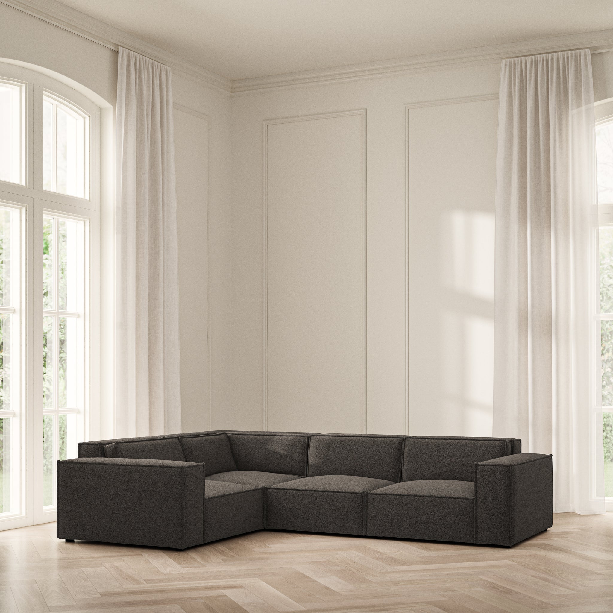 Vella Medium Corner - Soft Teddy