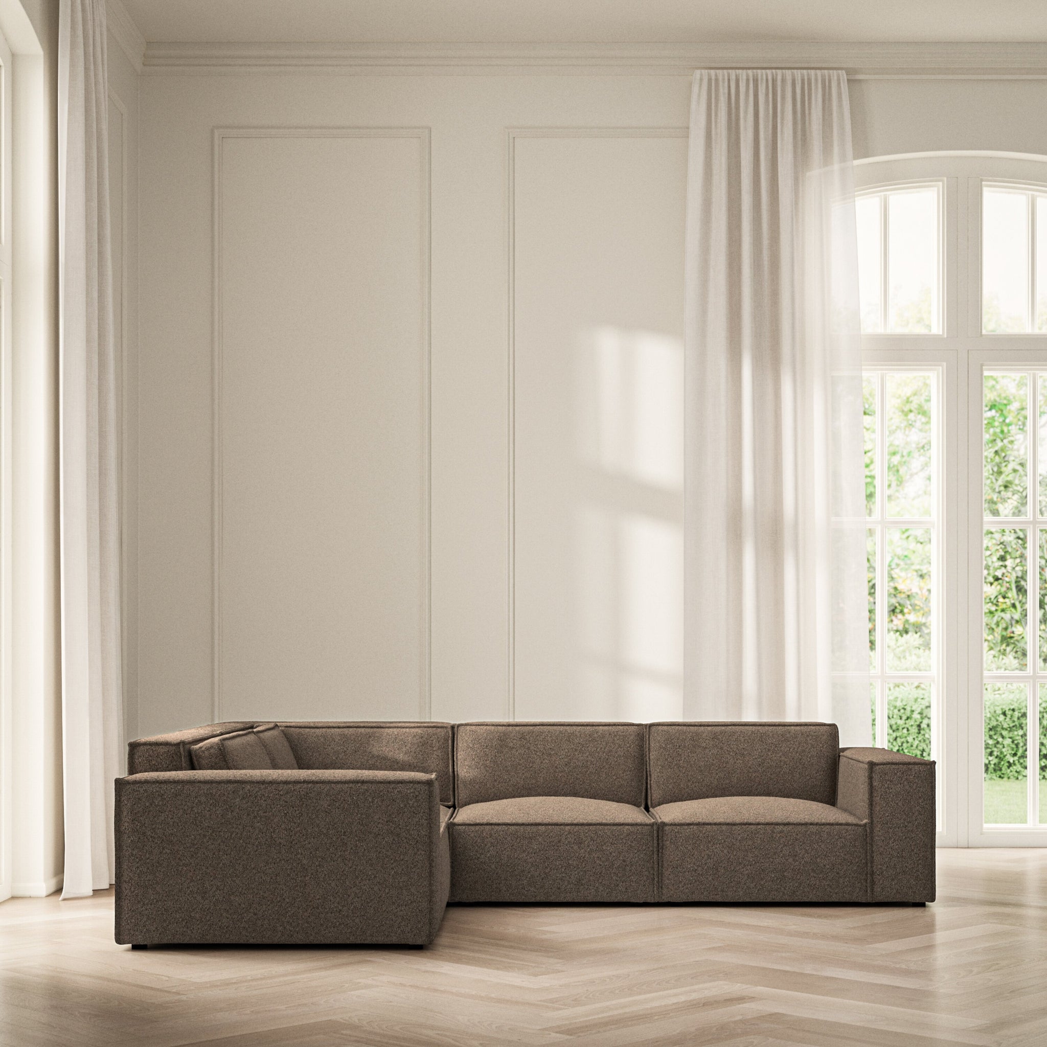 Vella Medium Corner - Soft Teddy