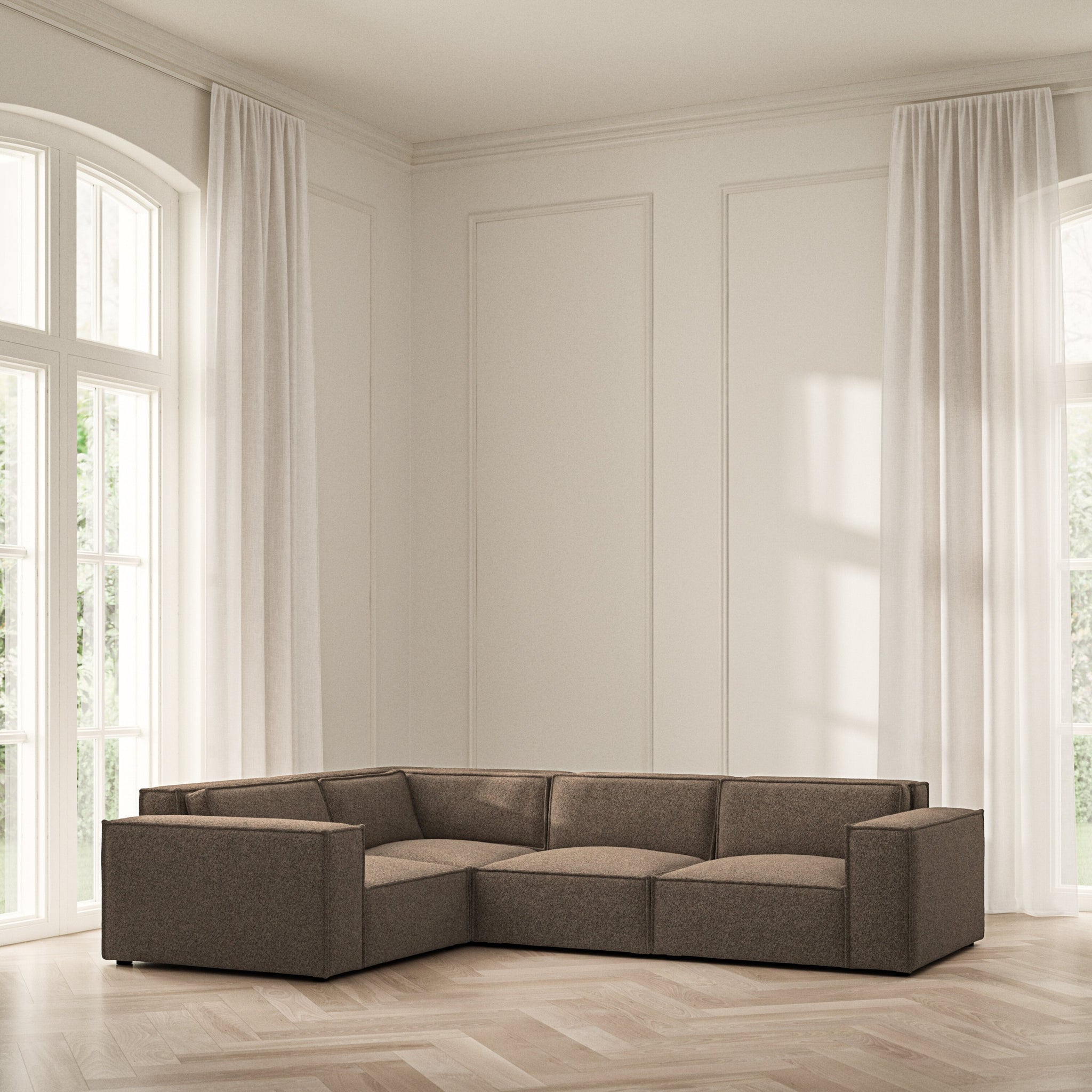 Vella Medium Corner - Soft Teddy