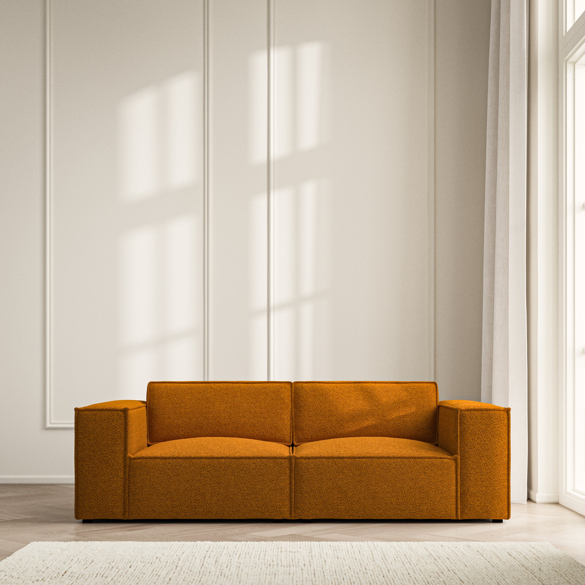 Vella Medium Sofa - Soft Teddy