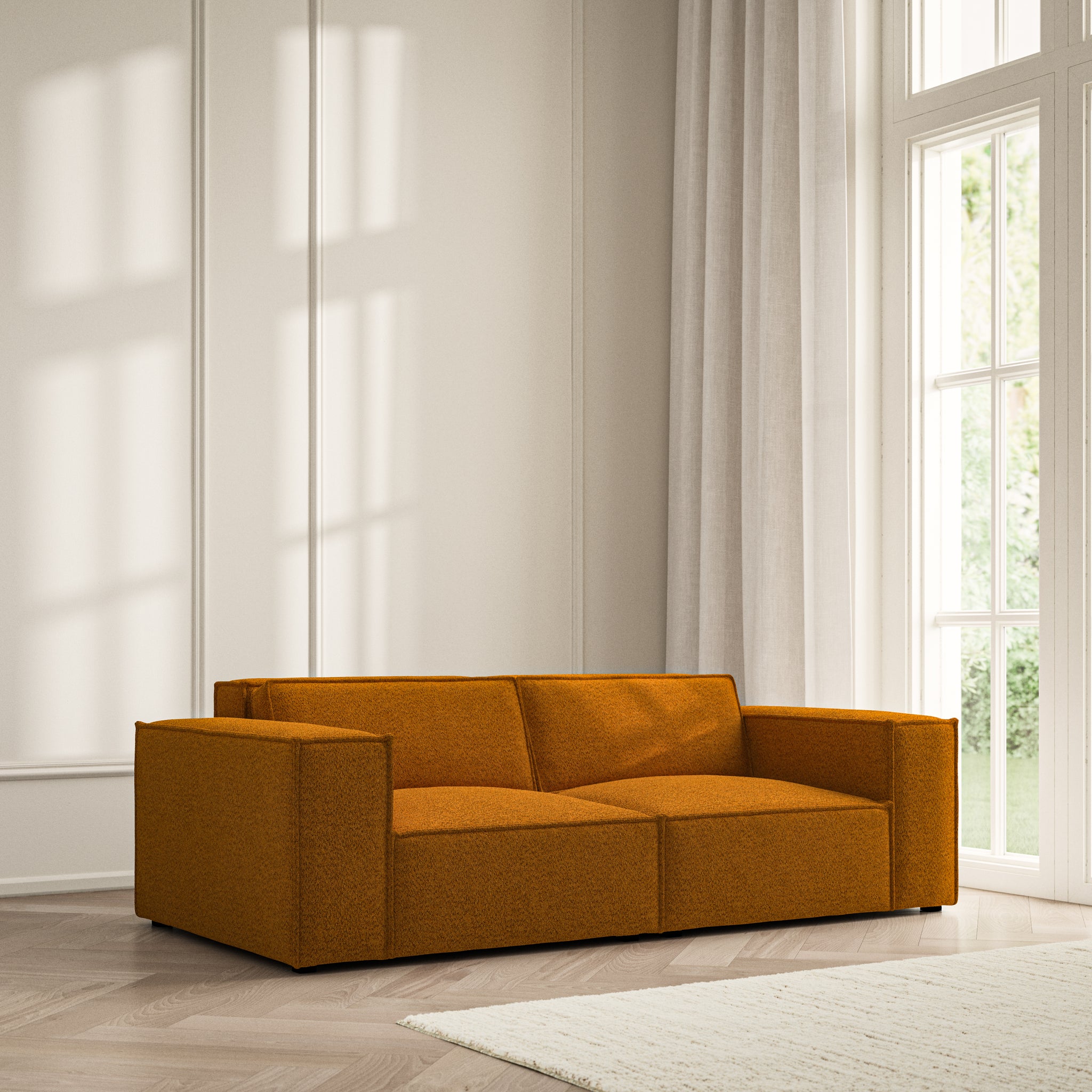 Vella Medium Sofa - Soft Teddy